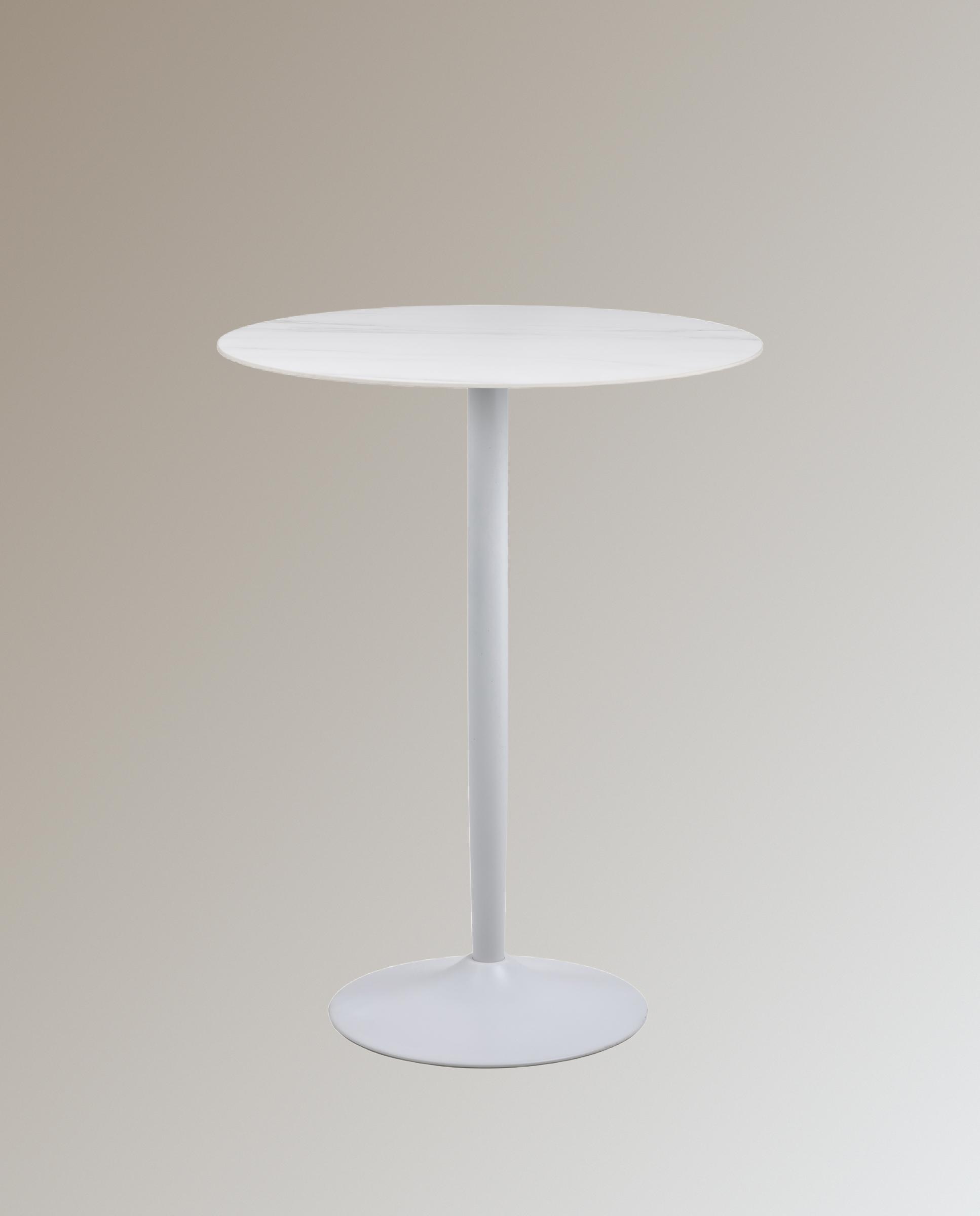 Imagen 0 de Mesa alta con tapa ceramica Alex Marrón claro