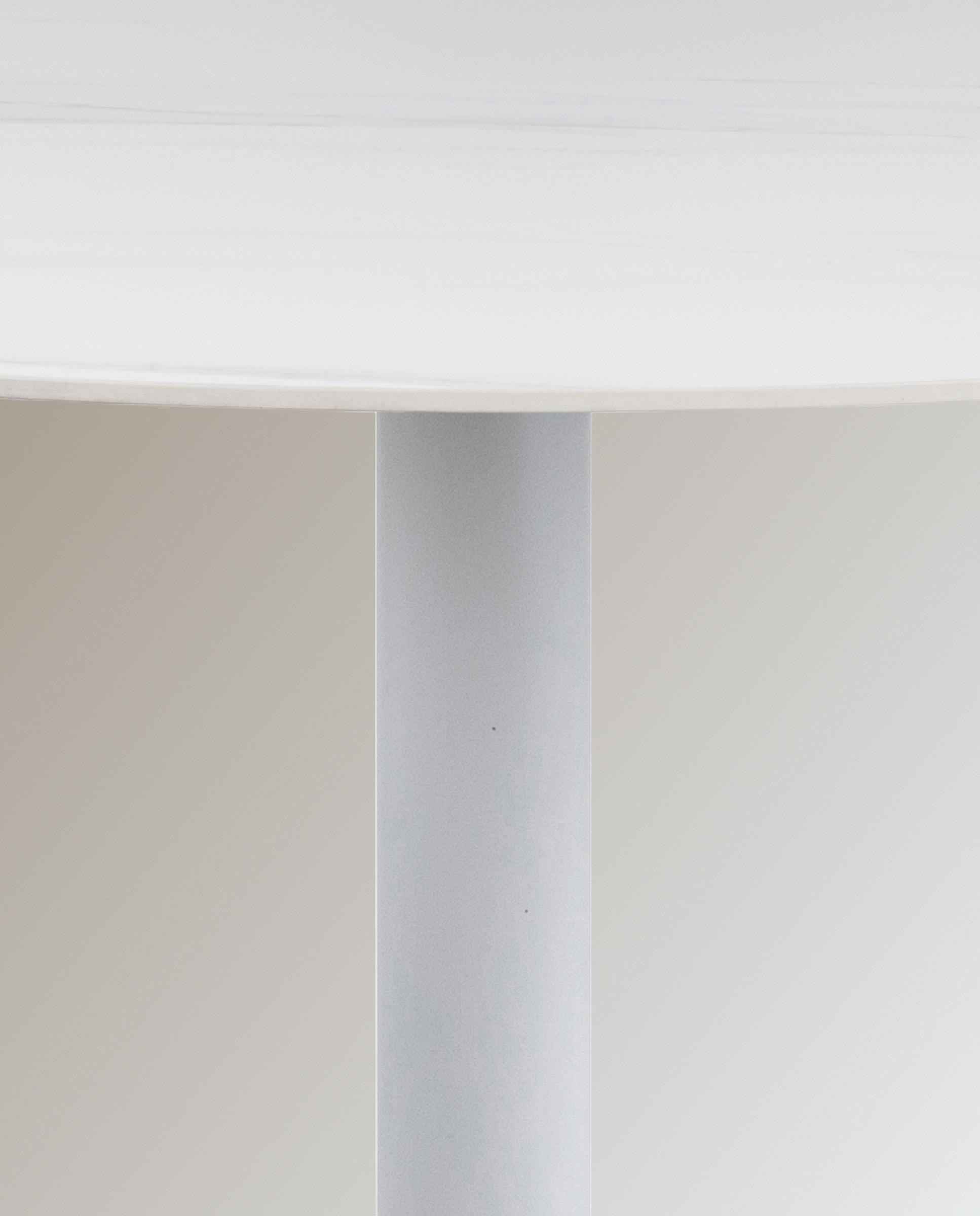 Imagen 5 de Mesa alta con tapa ceramica Alex - Blanco Blanco