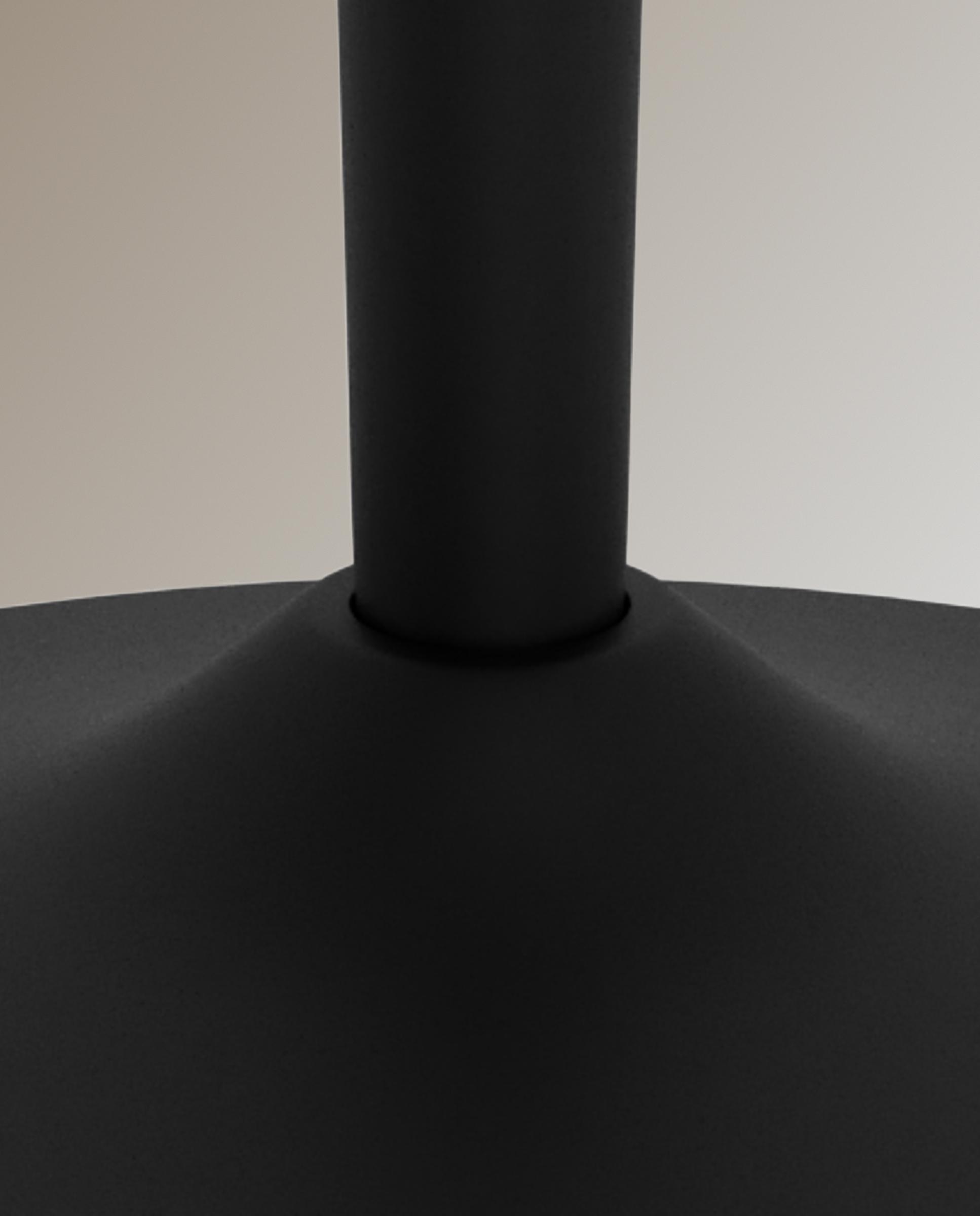 Mesa alta con tapa ceramica Alex - Negro Negro-4