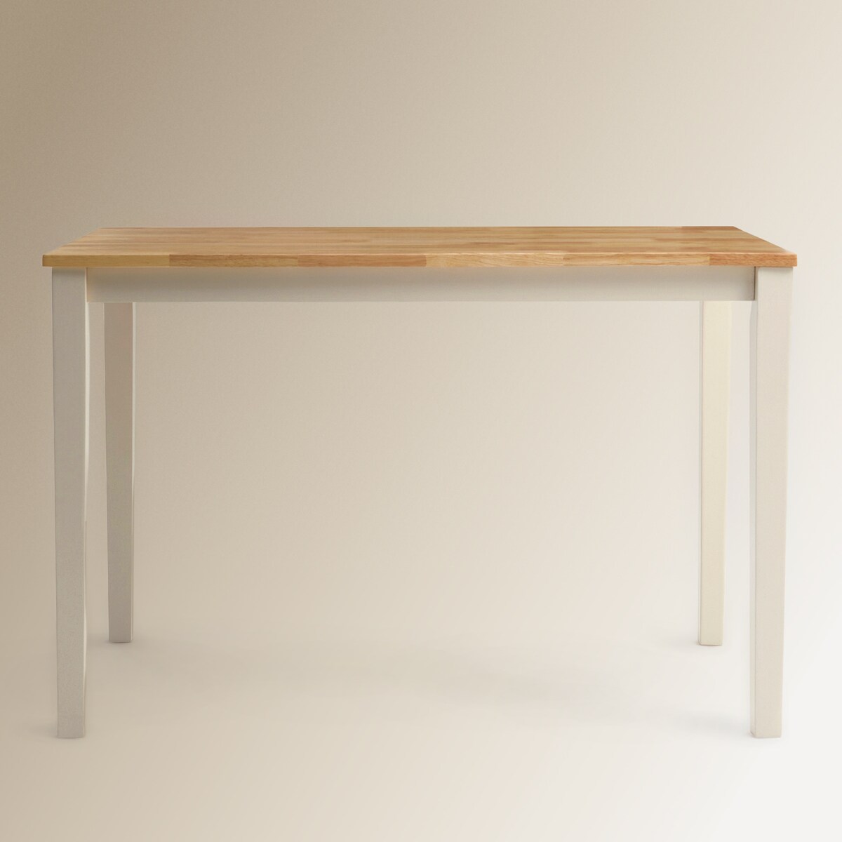 Mesa de Cozinha de Hévea Dover Branco / Natural-3