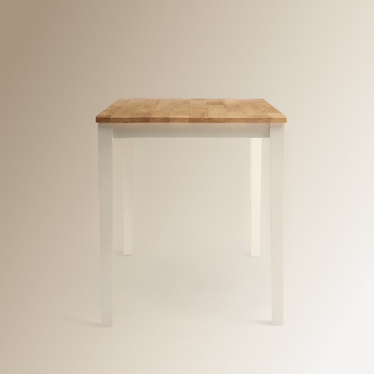 Mesa de Cozinha de Hévea Dover Branco / Natural-4