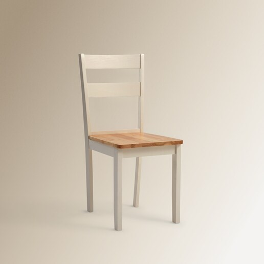Silla de madera de hevea Dover