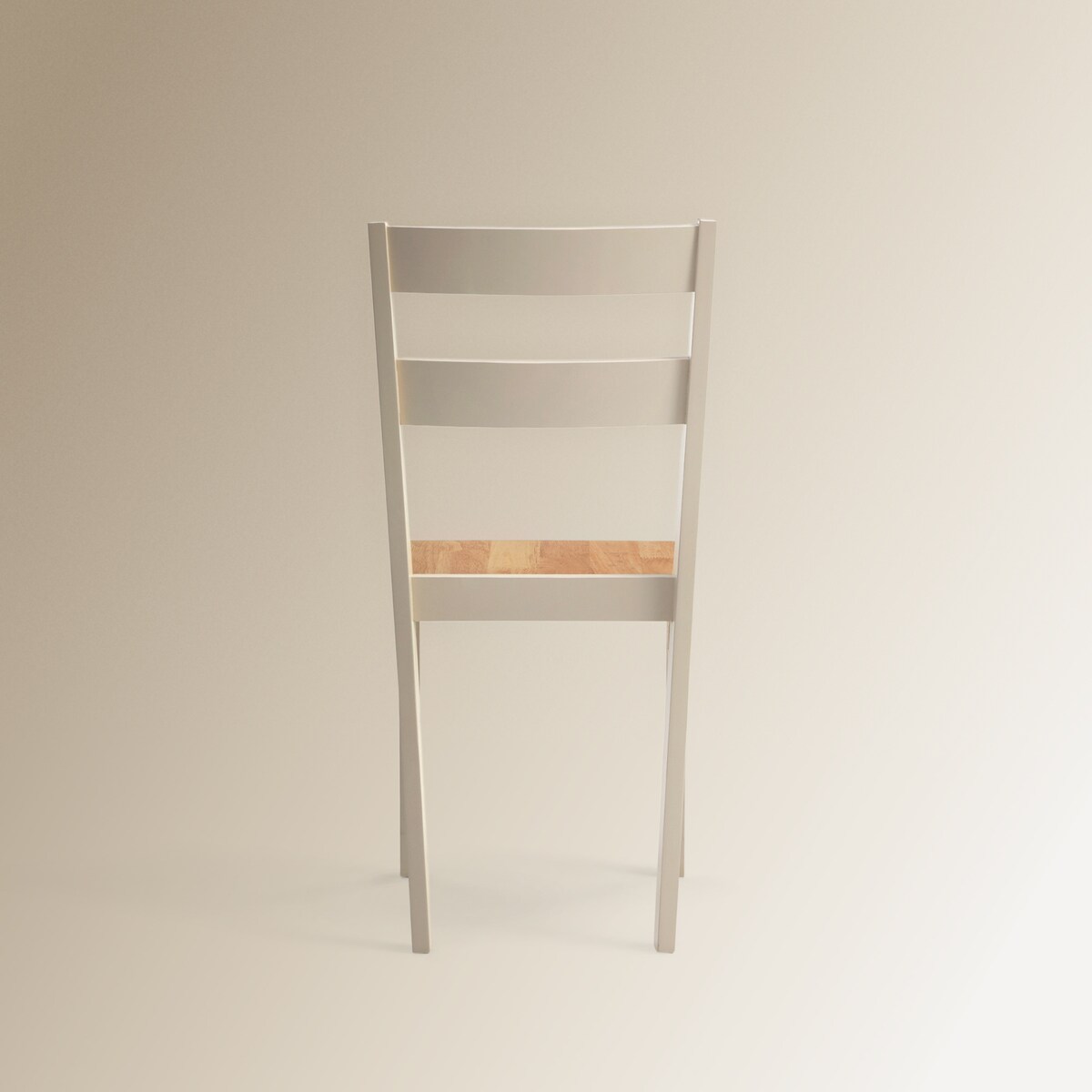 Silla de madera de hevea Dover Blanco / Natural-5