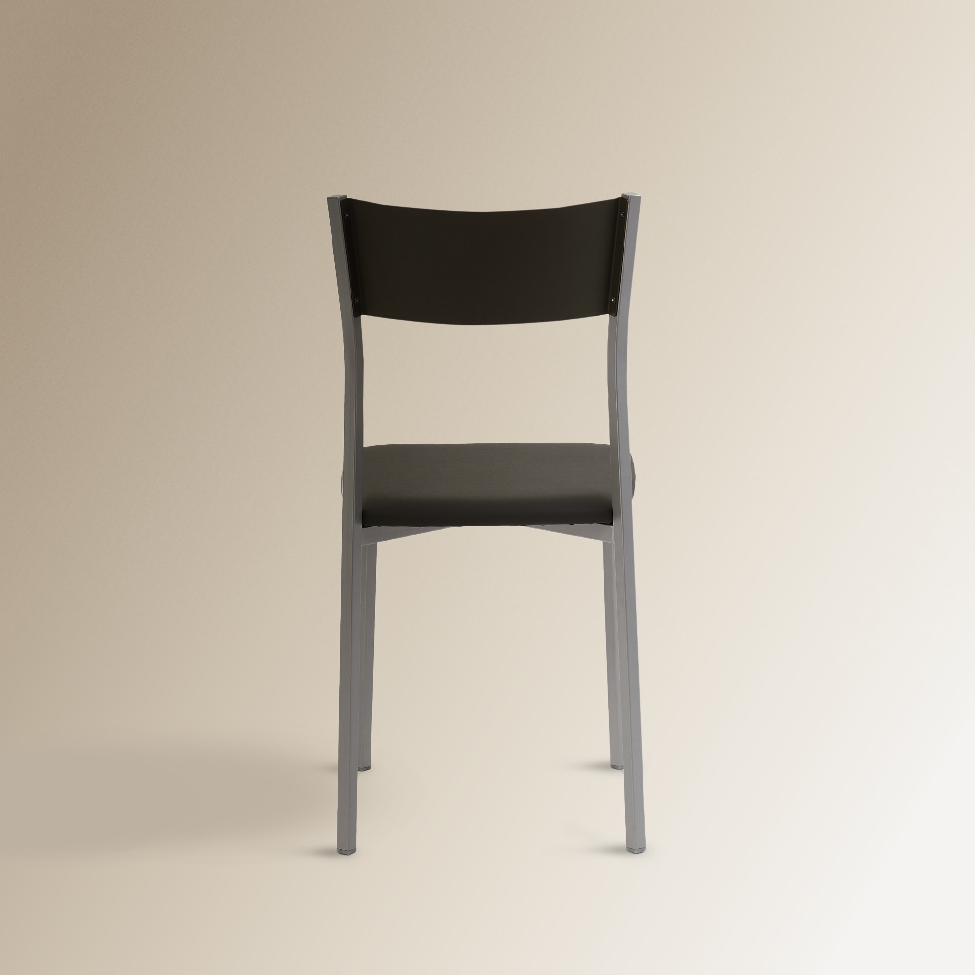 Silla en símil piel Gabi - Blanco Grafito-5