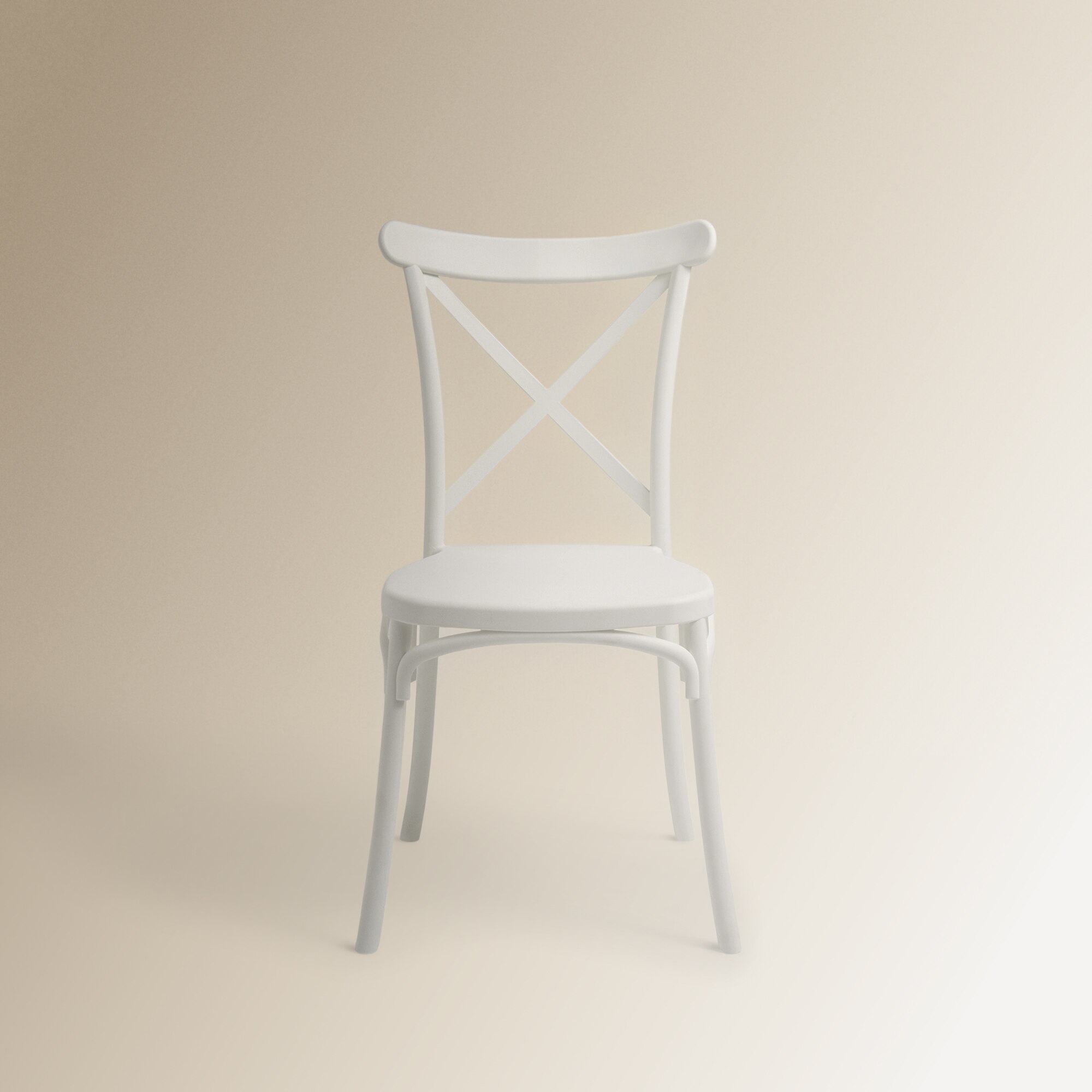 Silla apilable Aspa - Blanco Blanco-3