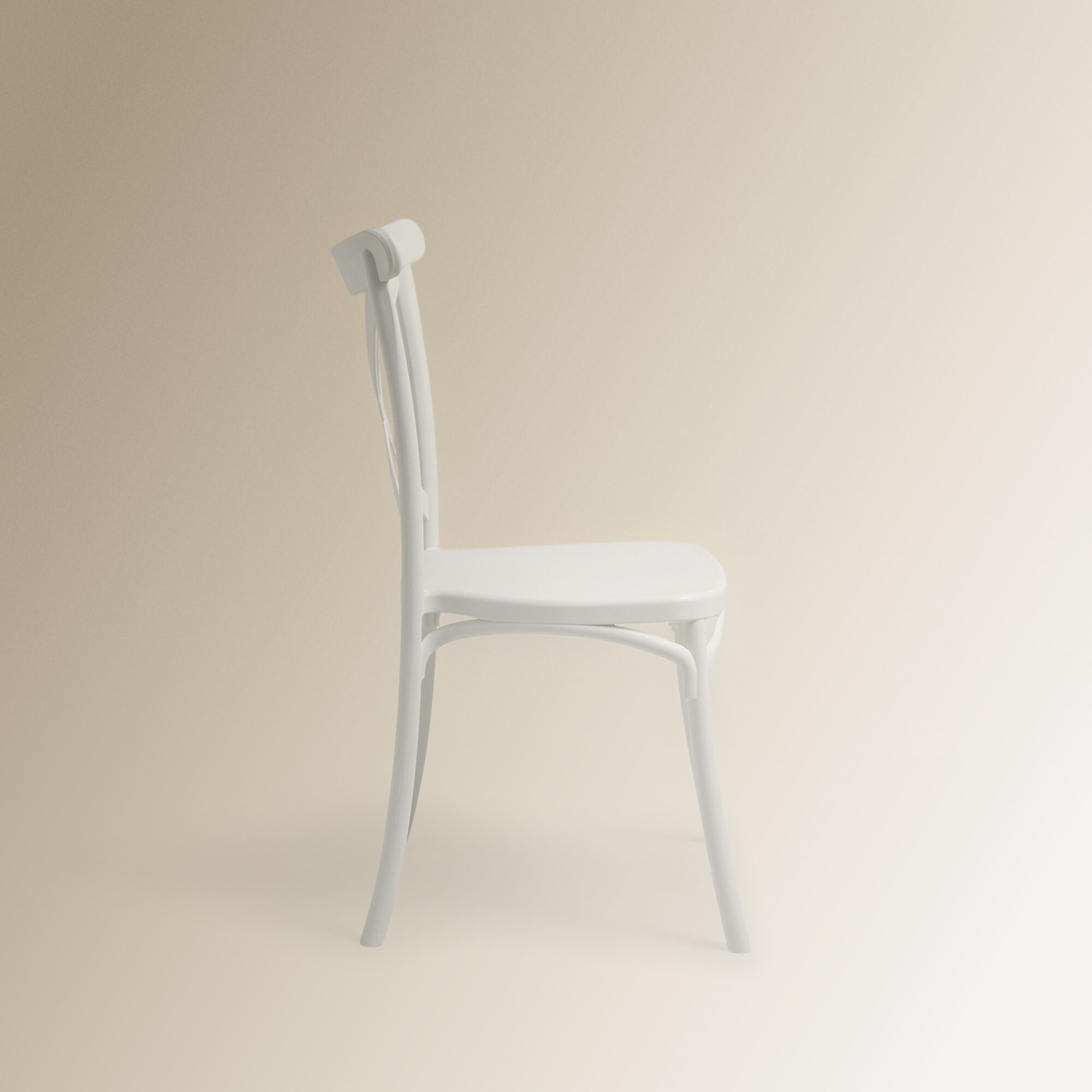 Silla apilable Aspa - Blanco Blanco-4