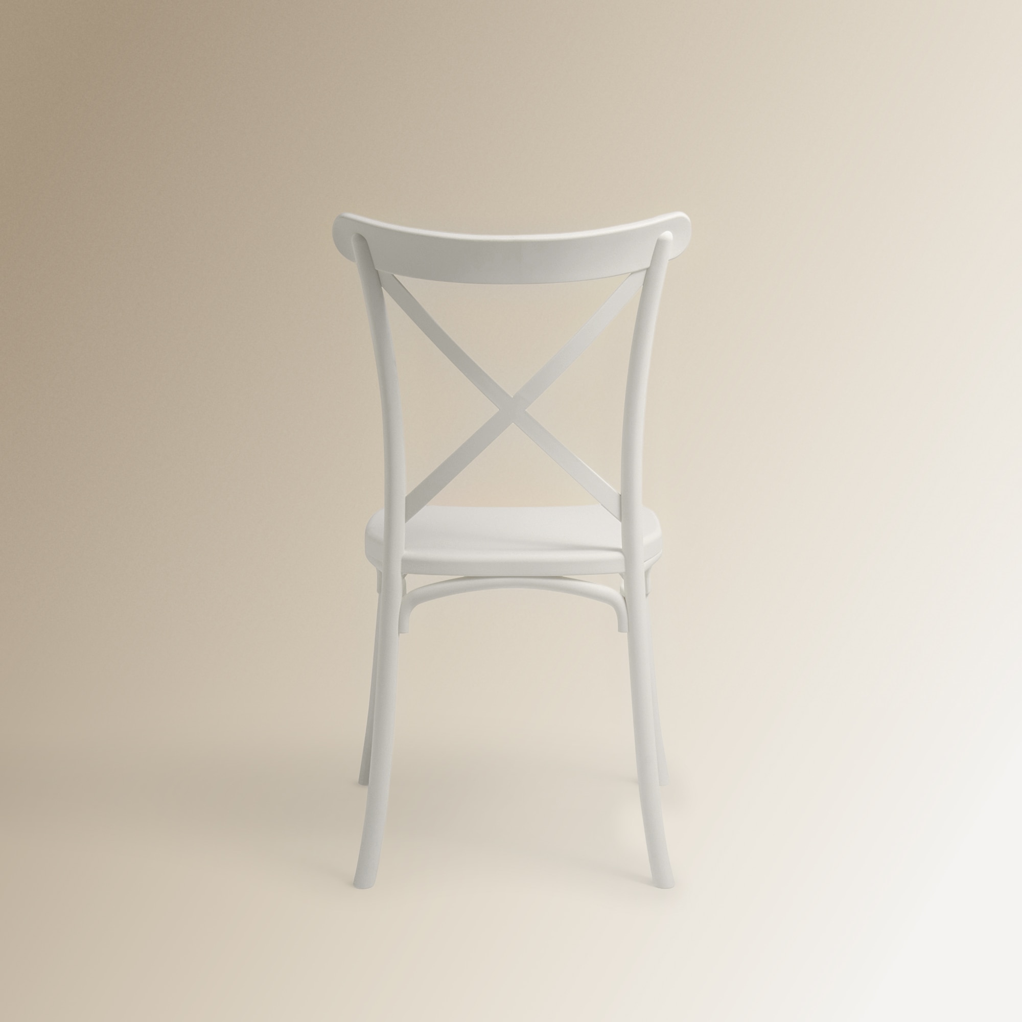 Silla apilable Aspa - Blanco Blanco-5