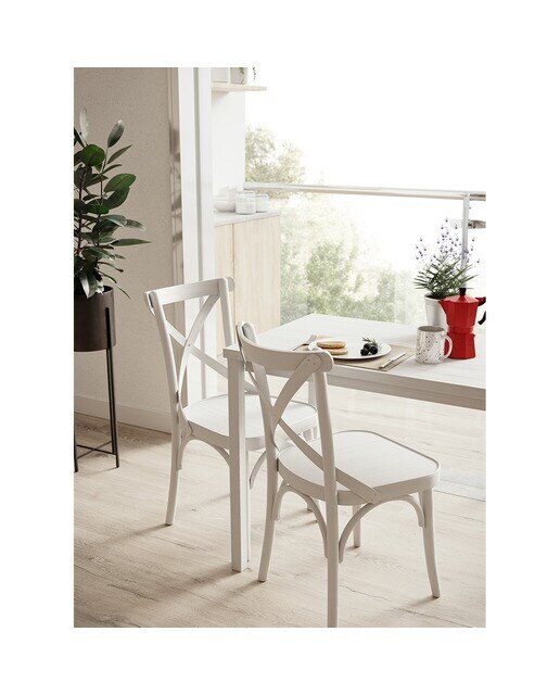Silla apilable Aspa - Blanco Blanco-6