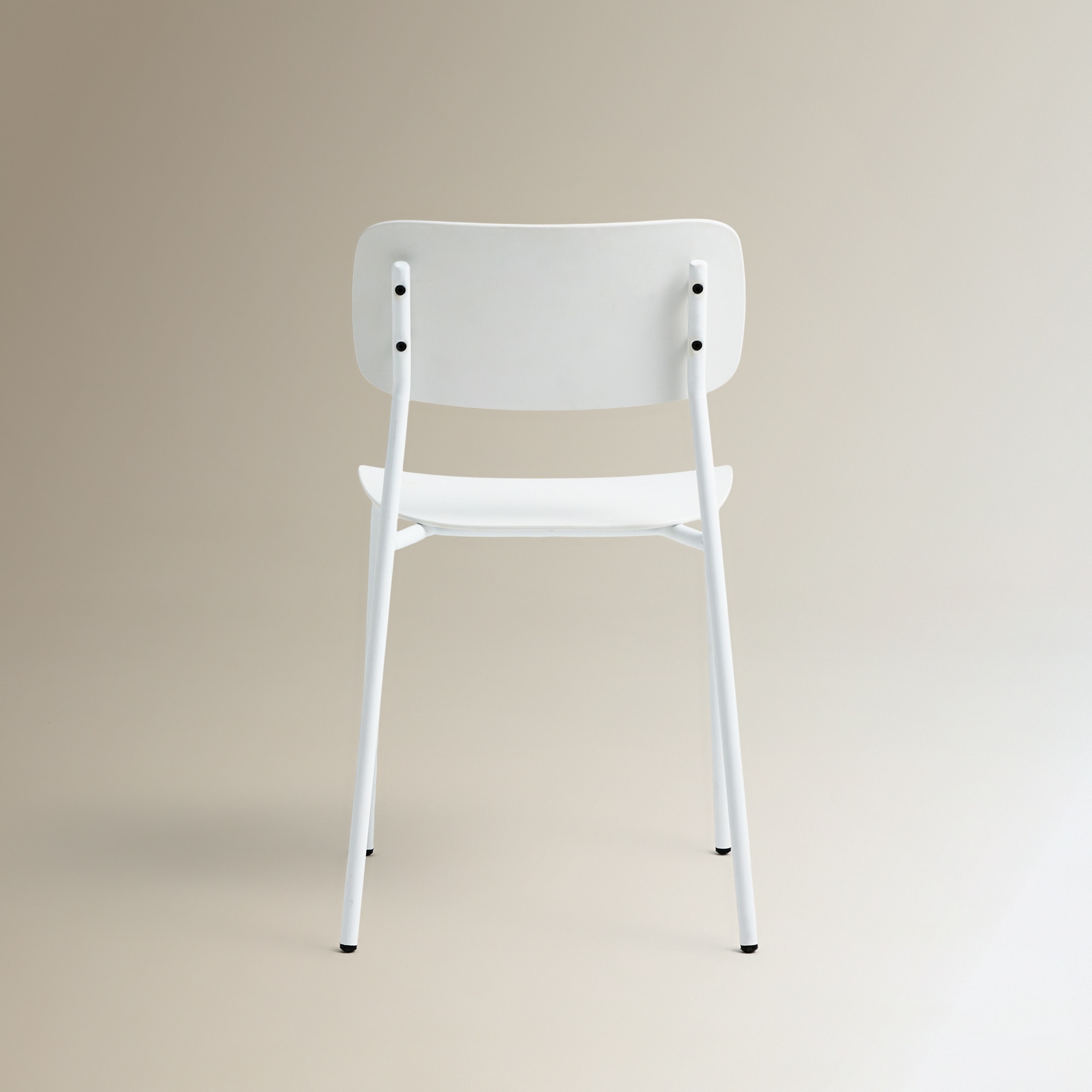 Silla apilable Kasper - Blanco Blanco-5