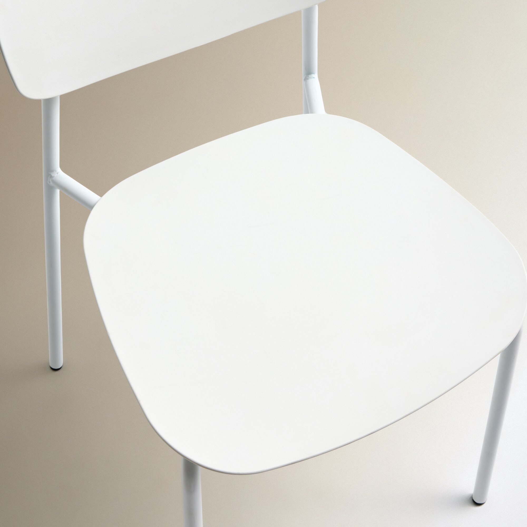 Silla apilable Kasper - Blanco Blanco-6