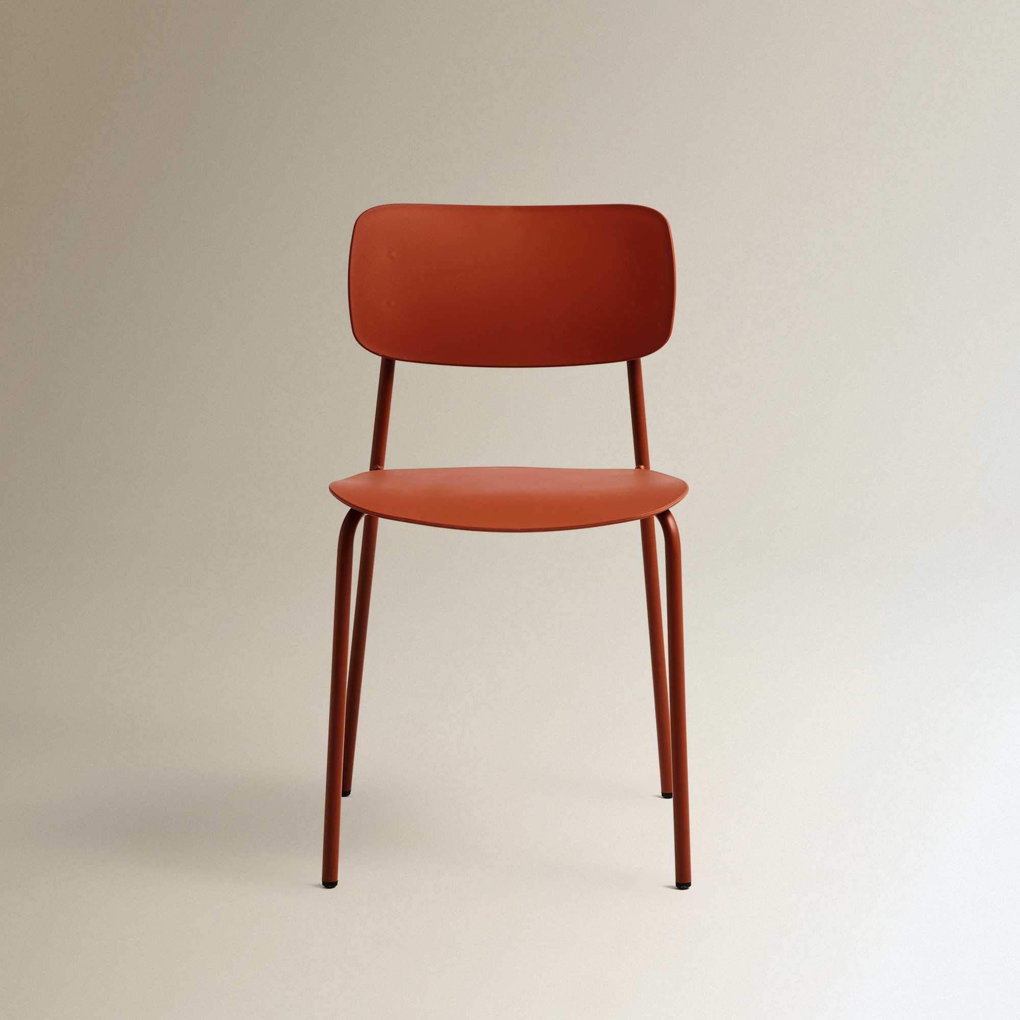 Cadeira de Cozinha Empilhável Kasper Terracota-3