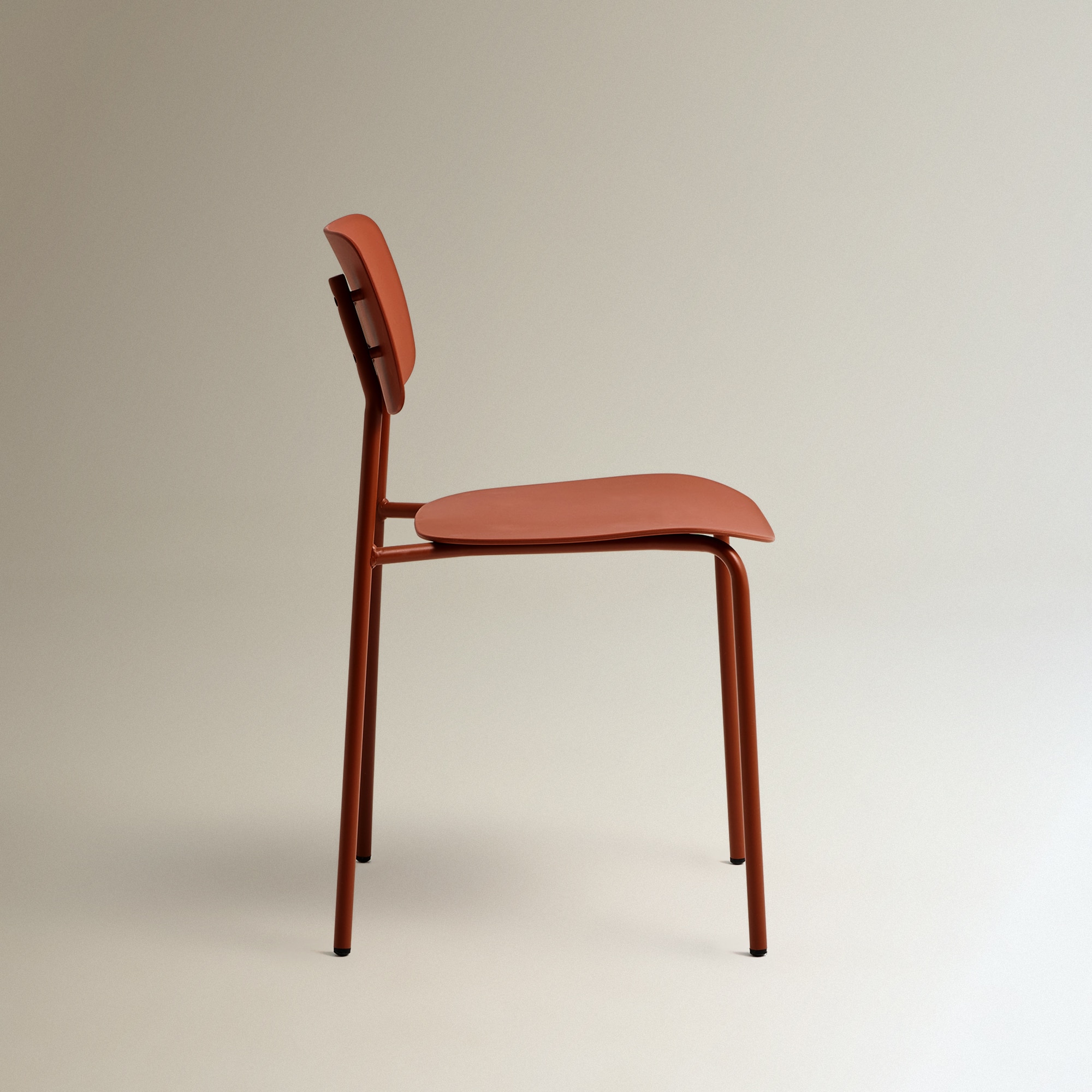 Cadeira de Cozinha Empilhável Kasper Terracota-4