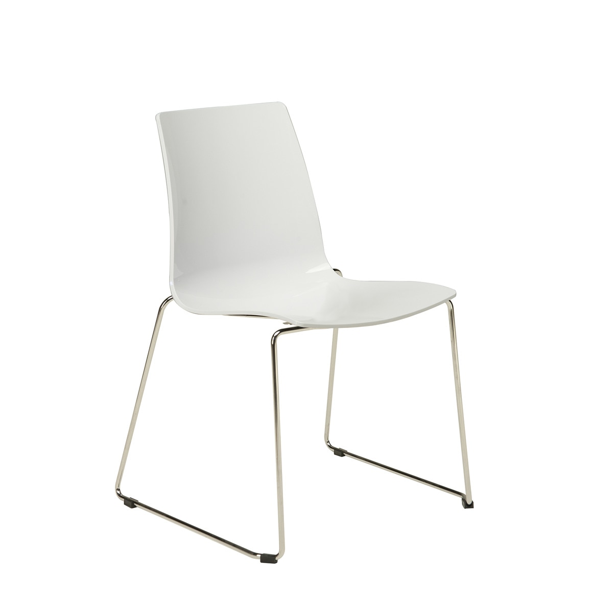 Cadeira Garret Branco brilho-1