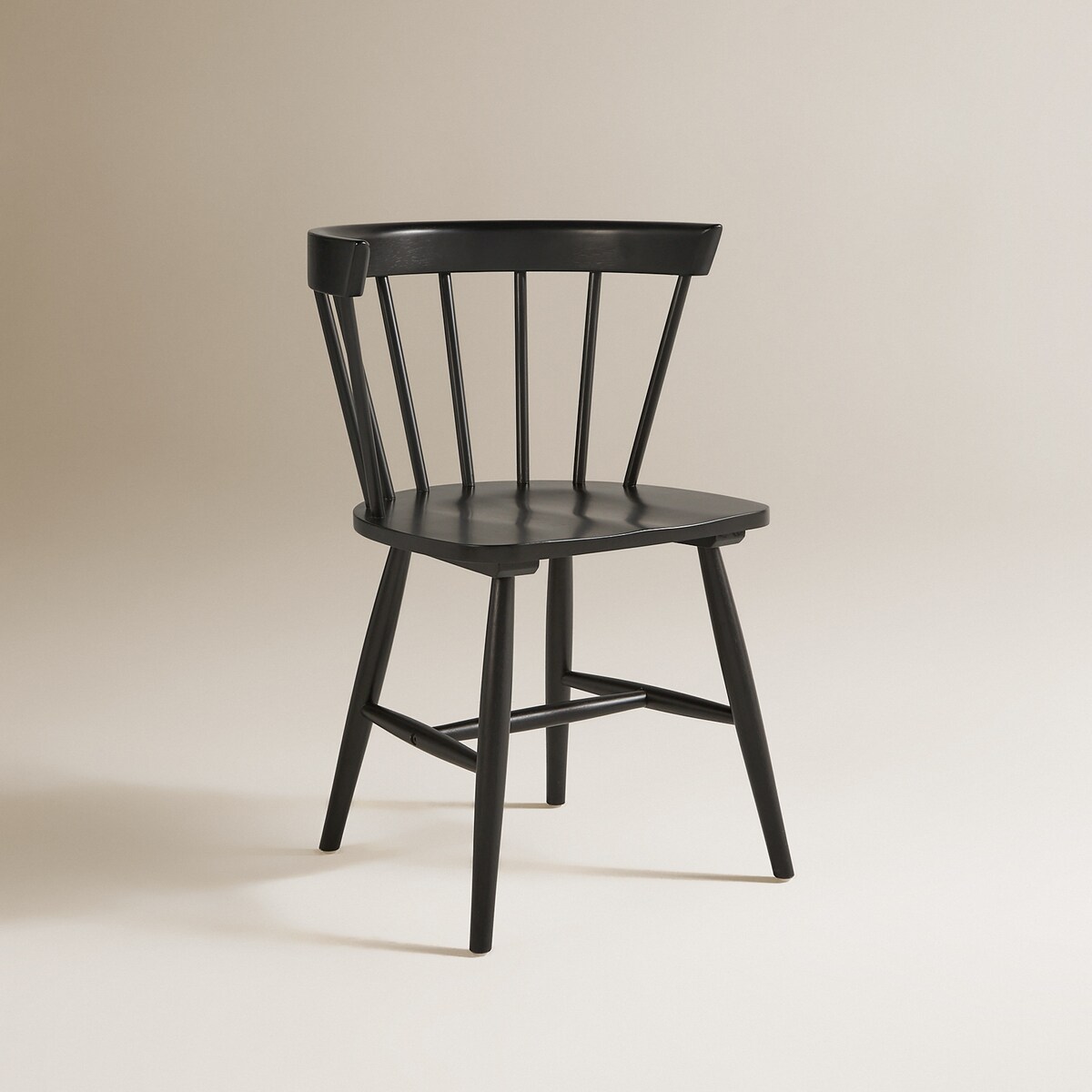 Cadeira de Madeira de Carvalho Nika Preto-2