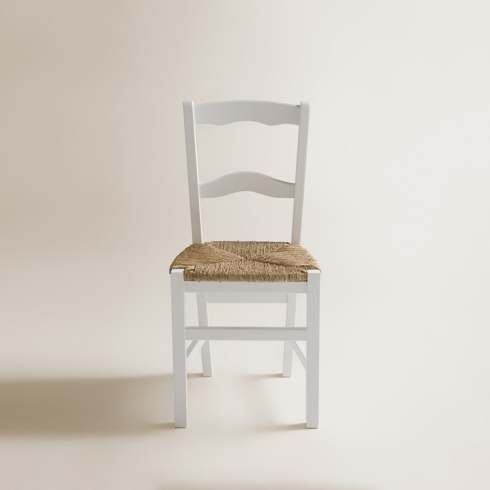 Cadeira de Cozinha de Madeira Ronda Branco-3