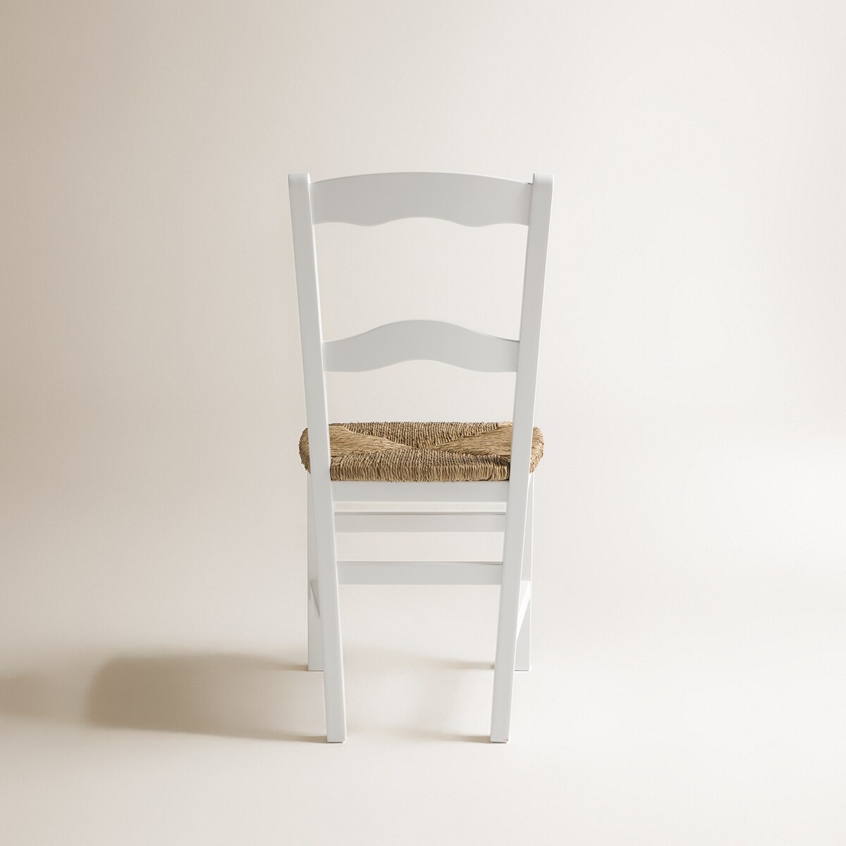 Cadeira de Cozinha de Madeira Ronda Branco-5