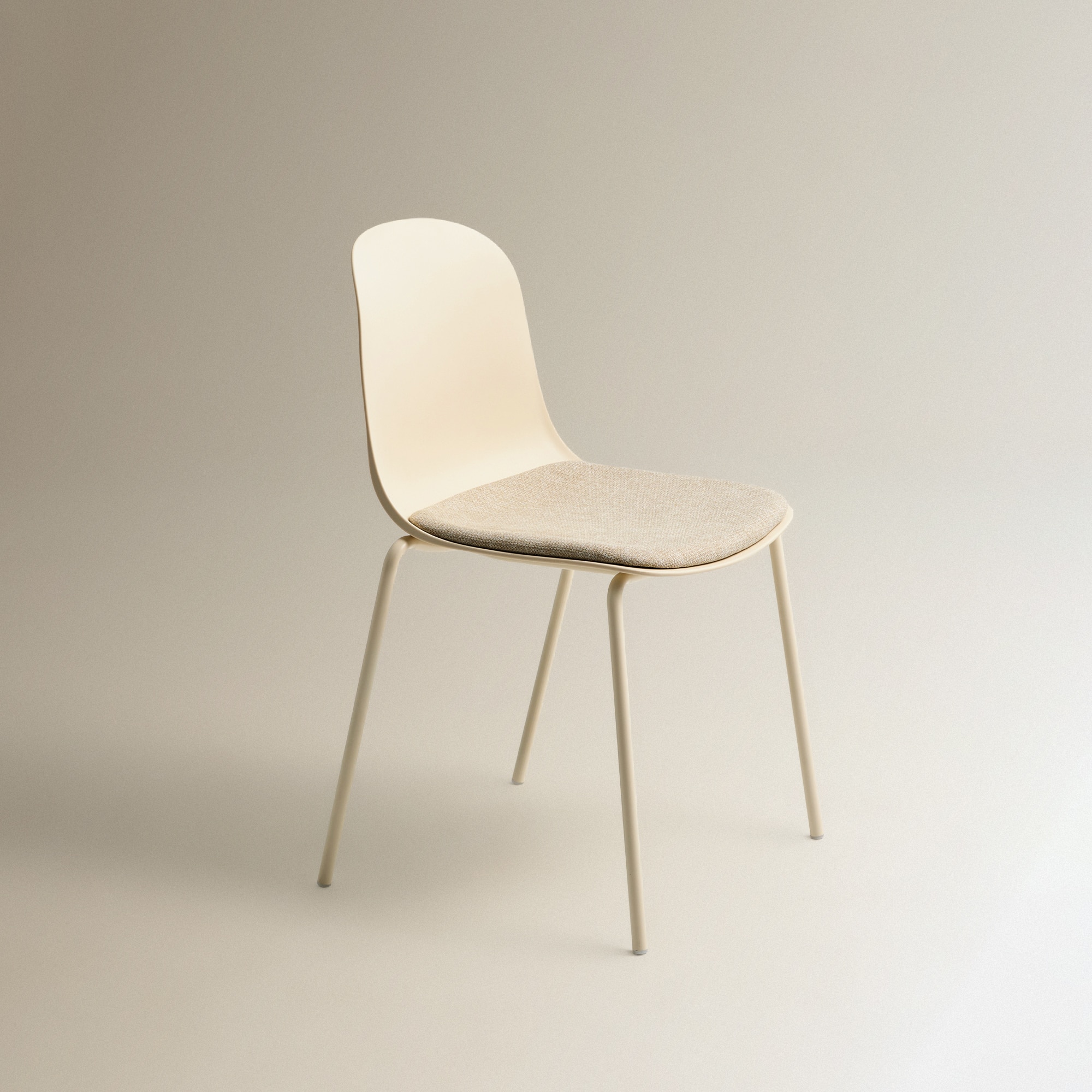 Silla apilable Alex - Blanco roto Blanco roto-2