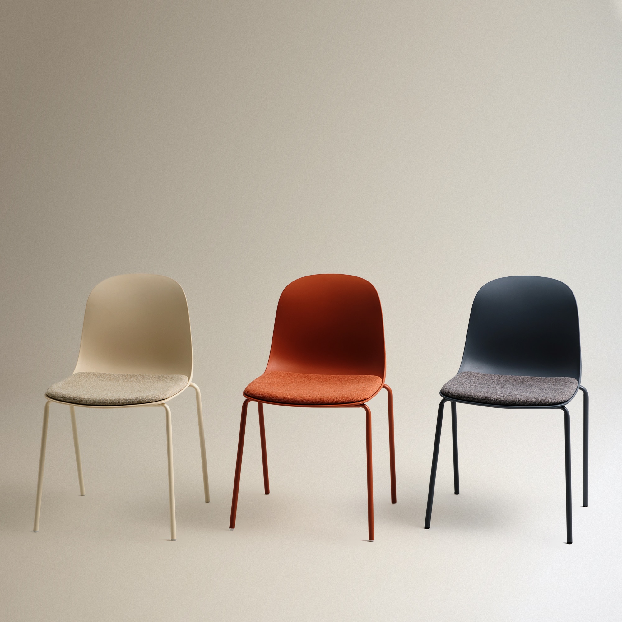 Silla apilable Alex - Blanco roto Blanco roto-7