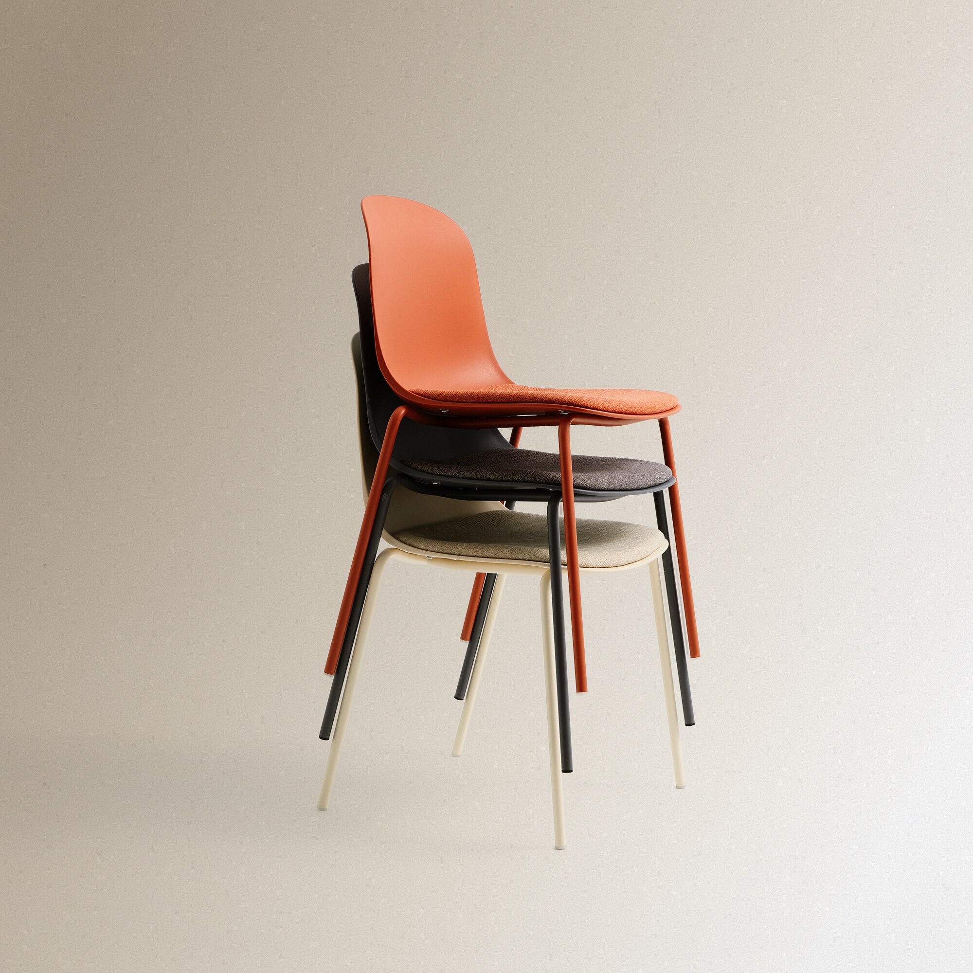 Silla apilable Alex - Blanco roto Blanco roto-8