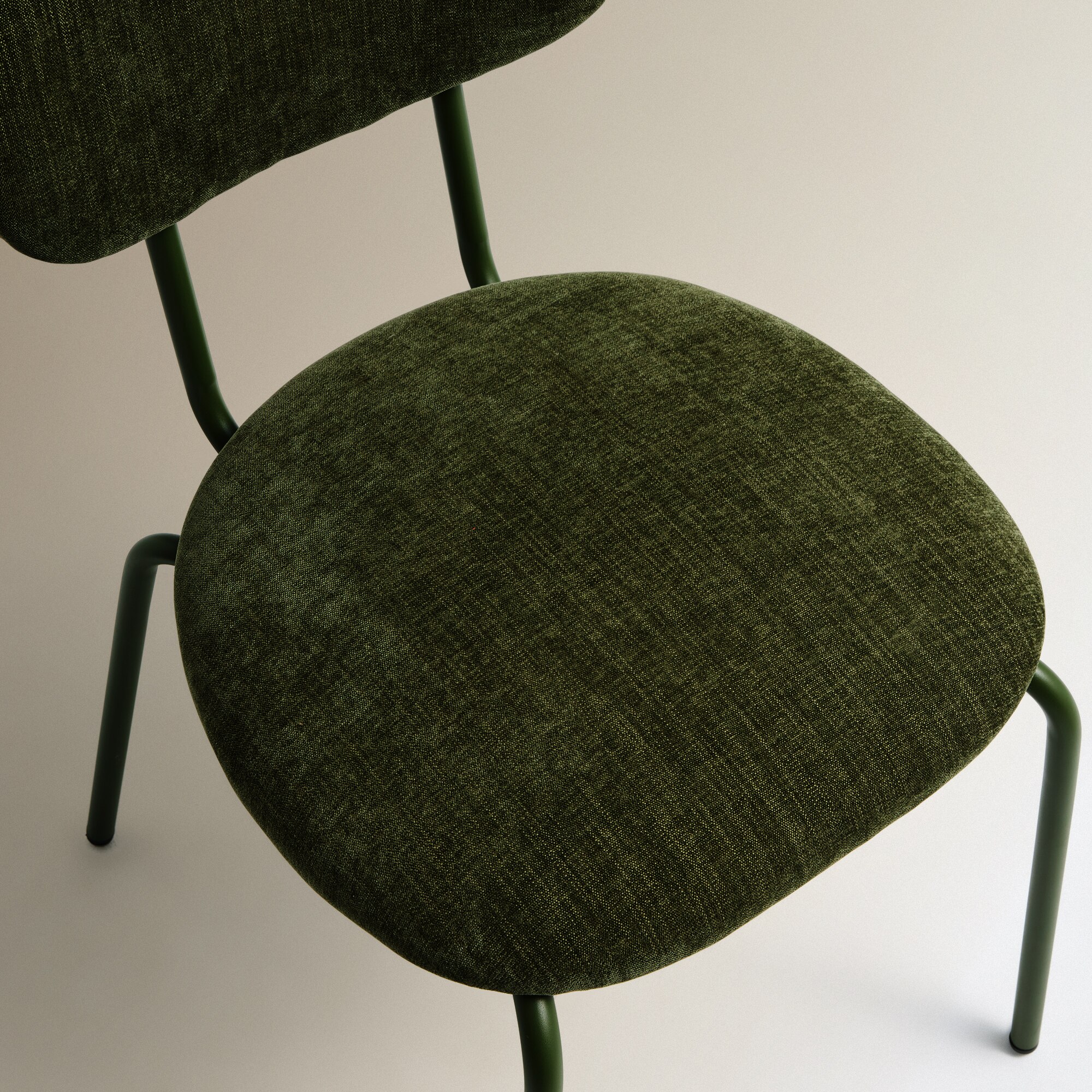 Set de 2 sillas apilables Isaac - Verde Verde-6