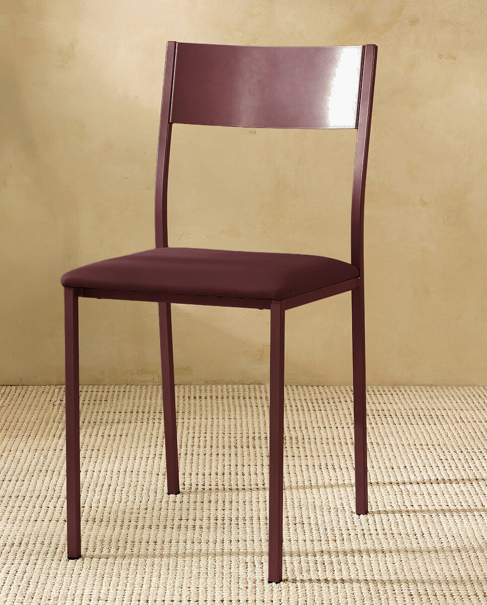 Silla en símil piel Vania - Burdeos Burdeos-1