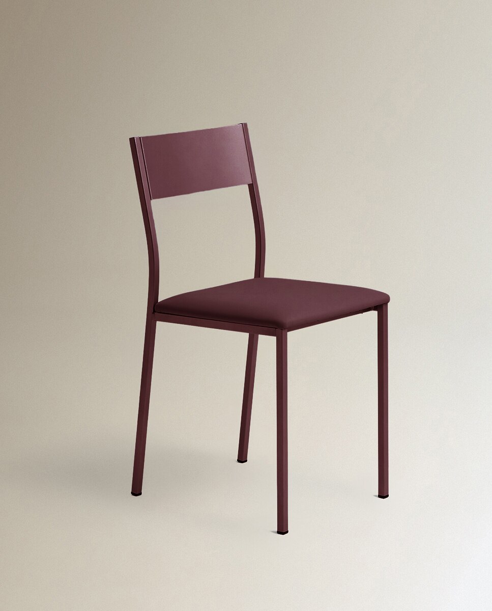 Silla en símil piel Vania - Burdeos Burdeos-2