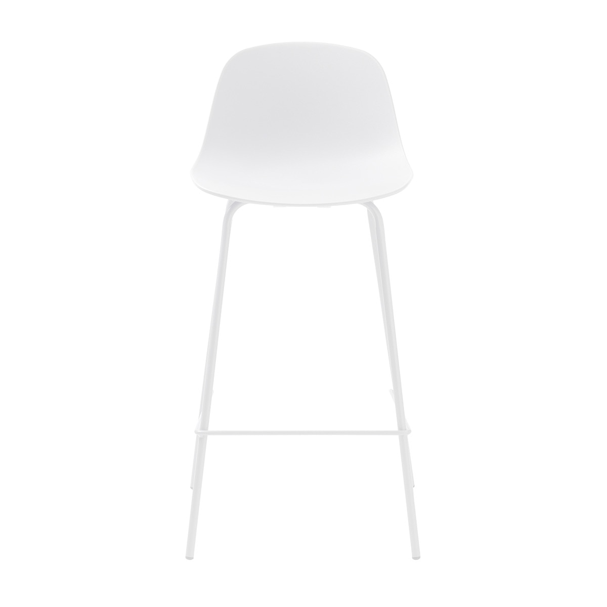 Conjunto de 2 Bancos Altos Whitby Branco-2
