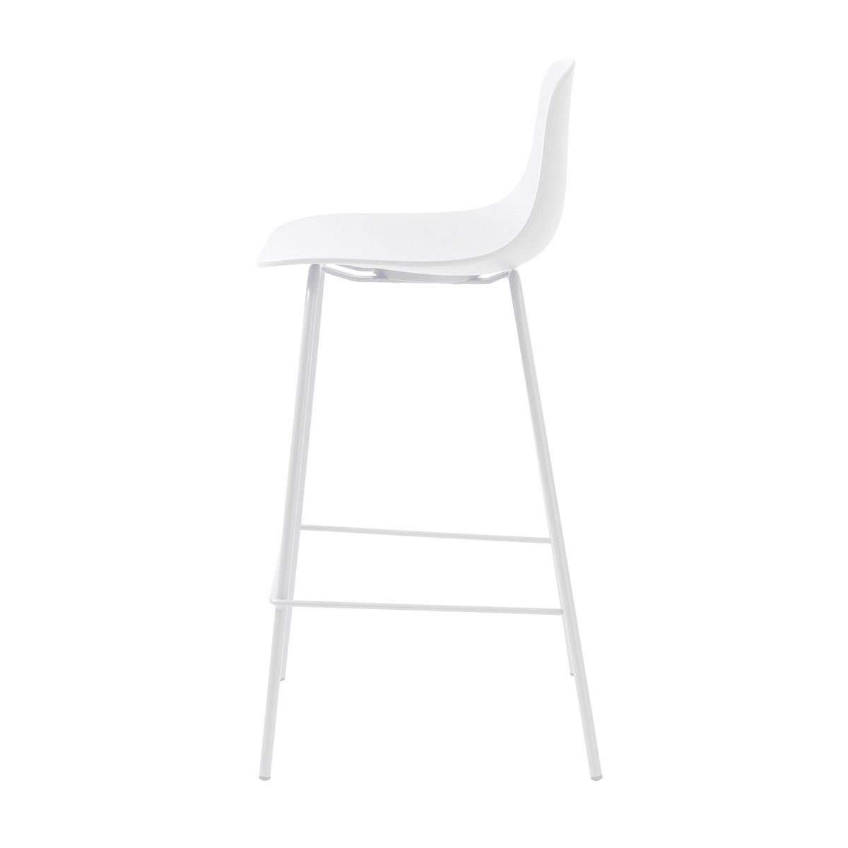 Conjunto de 2 Bancos Altos Whitby Branco-3