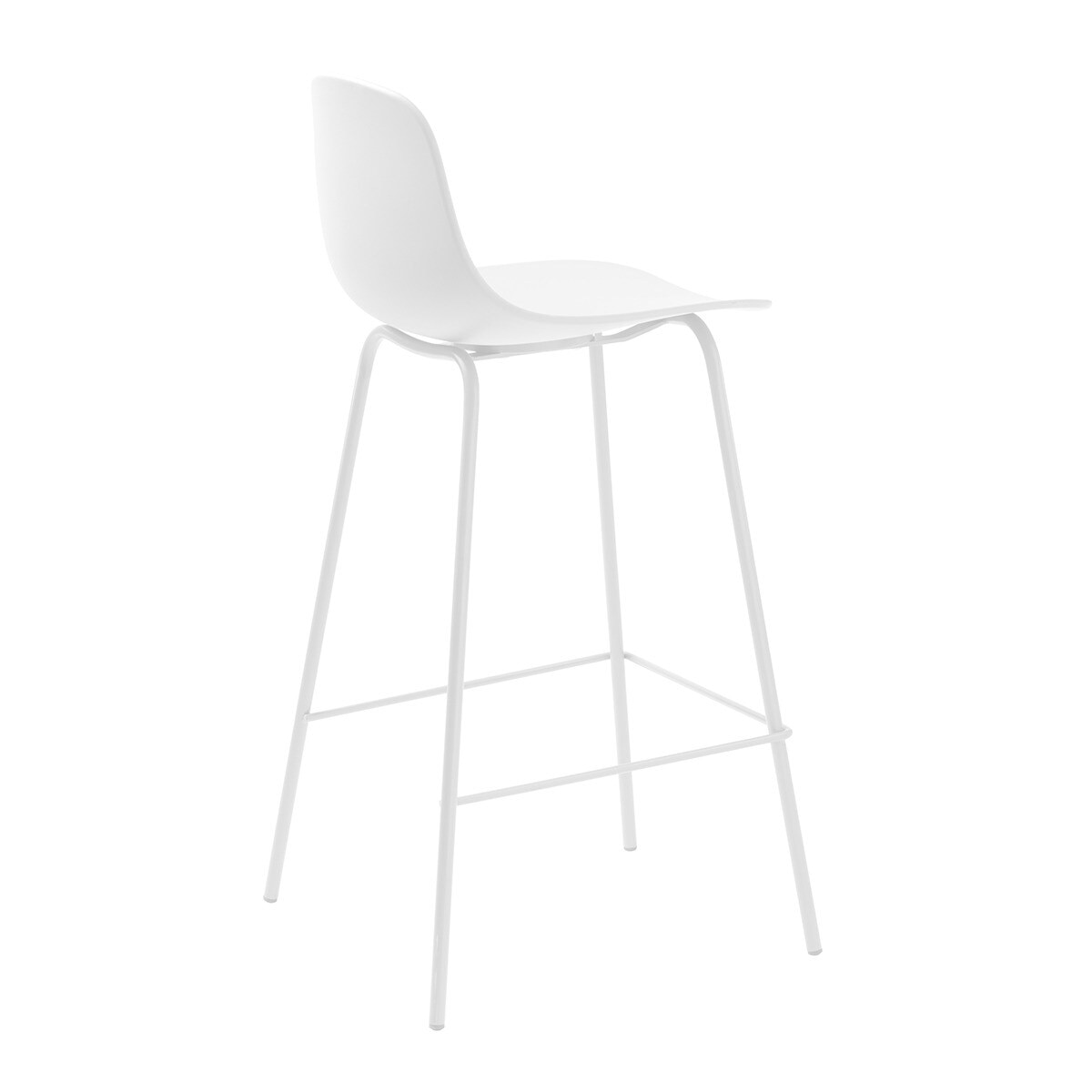 Conjunto de 2 Bancos Altos Whitby Branco-4