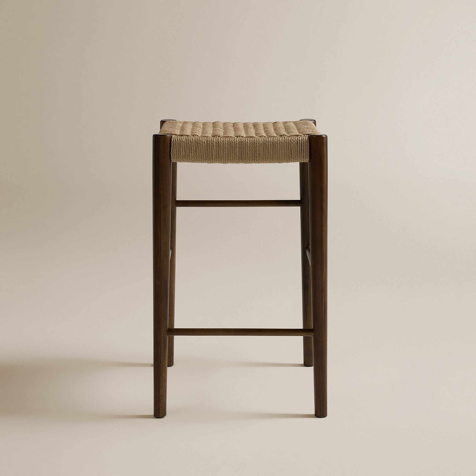 Taburete de madera de acacia Lumpur - Marrón Marrón-3