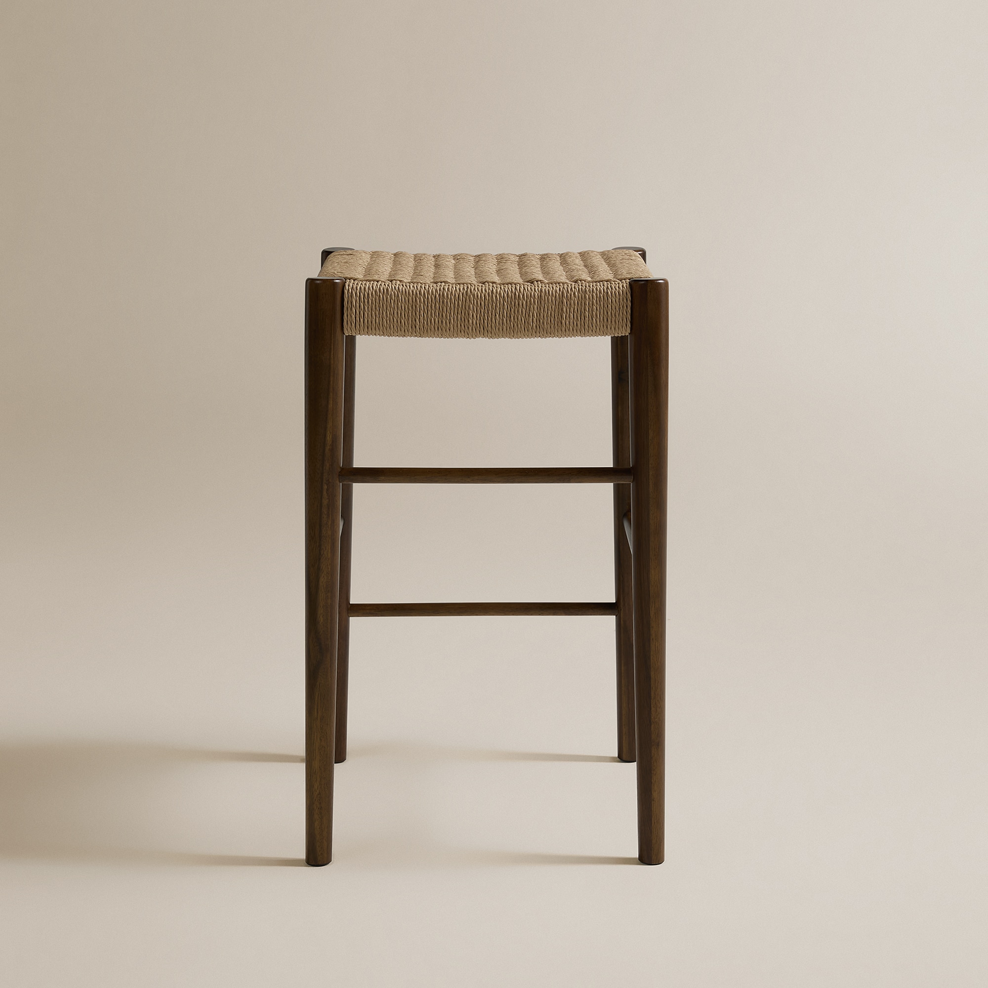 Taburete de madera de acacia Lumpur - Marrón Marrón-5