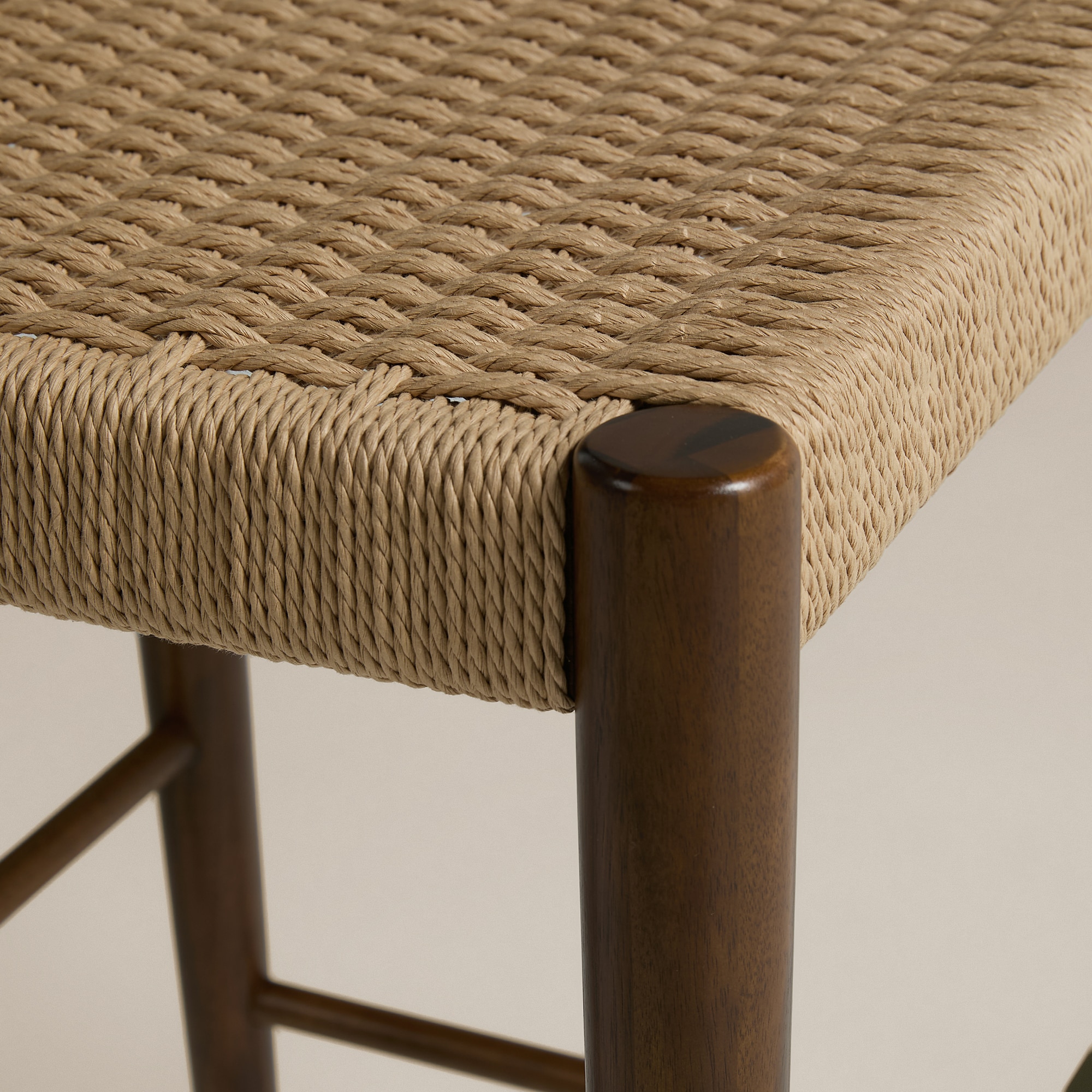 Taburete de madera de acacia Lumpur - Marrón Marrón-6