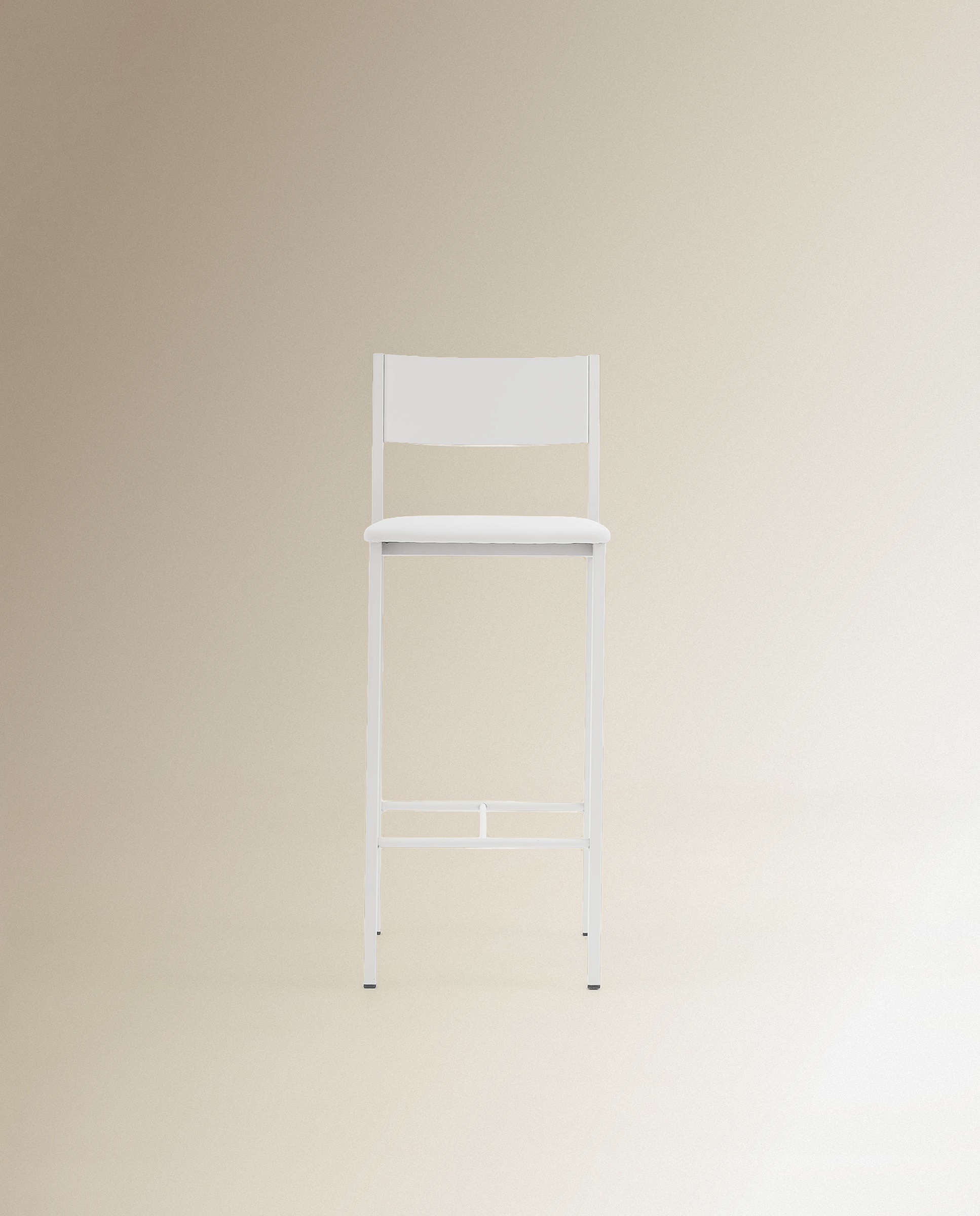 Taburete Metalico Vania - Blanco Blanco-3