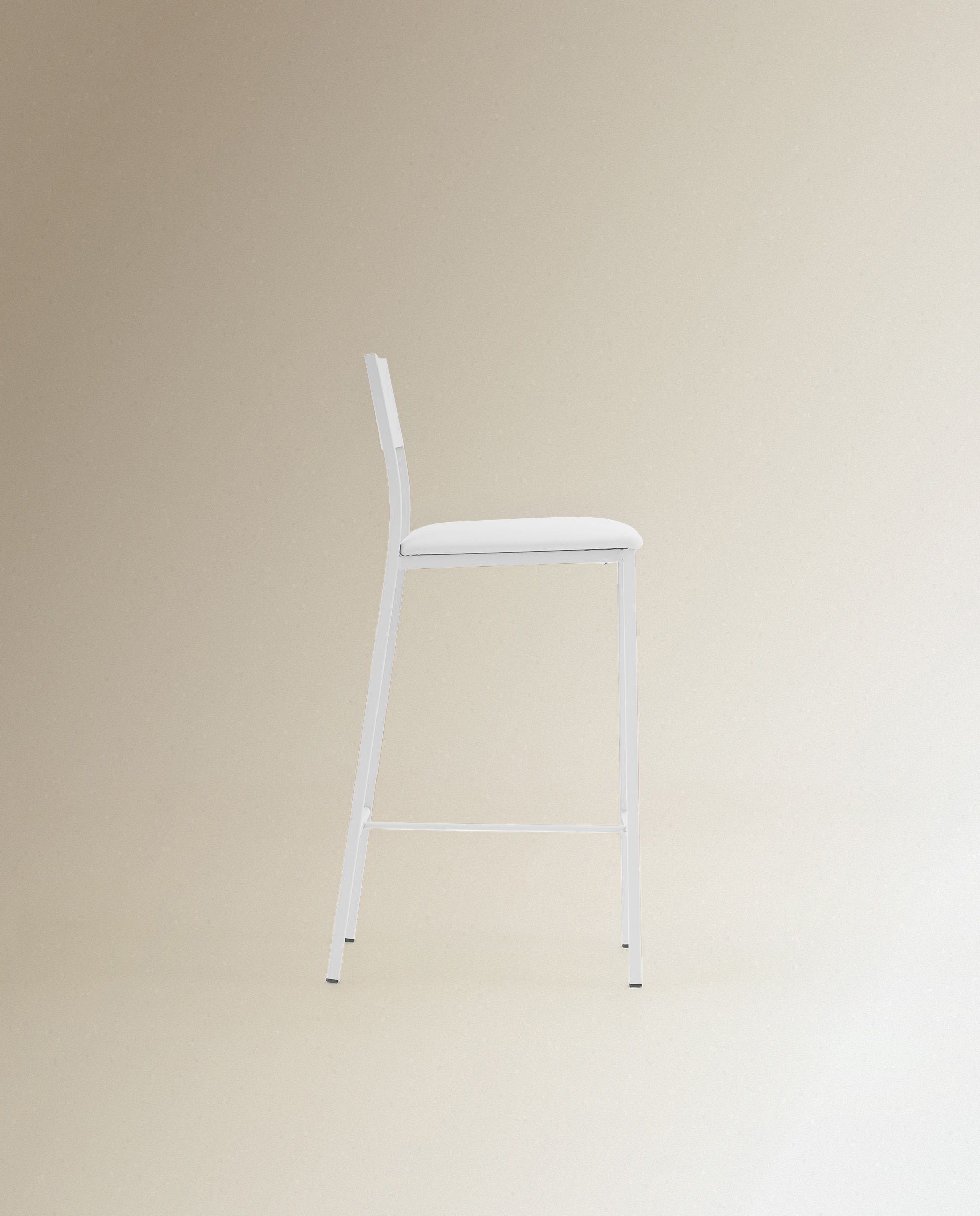Taburete Metalico Vania - Blanco Blanco-4