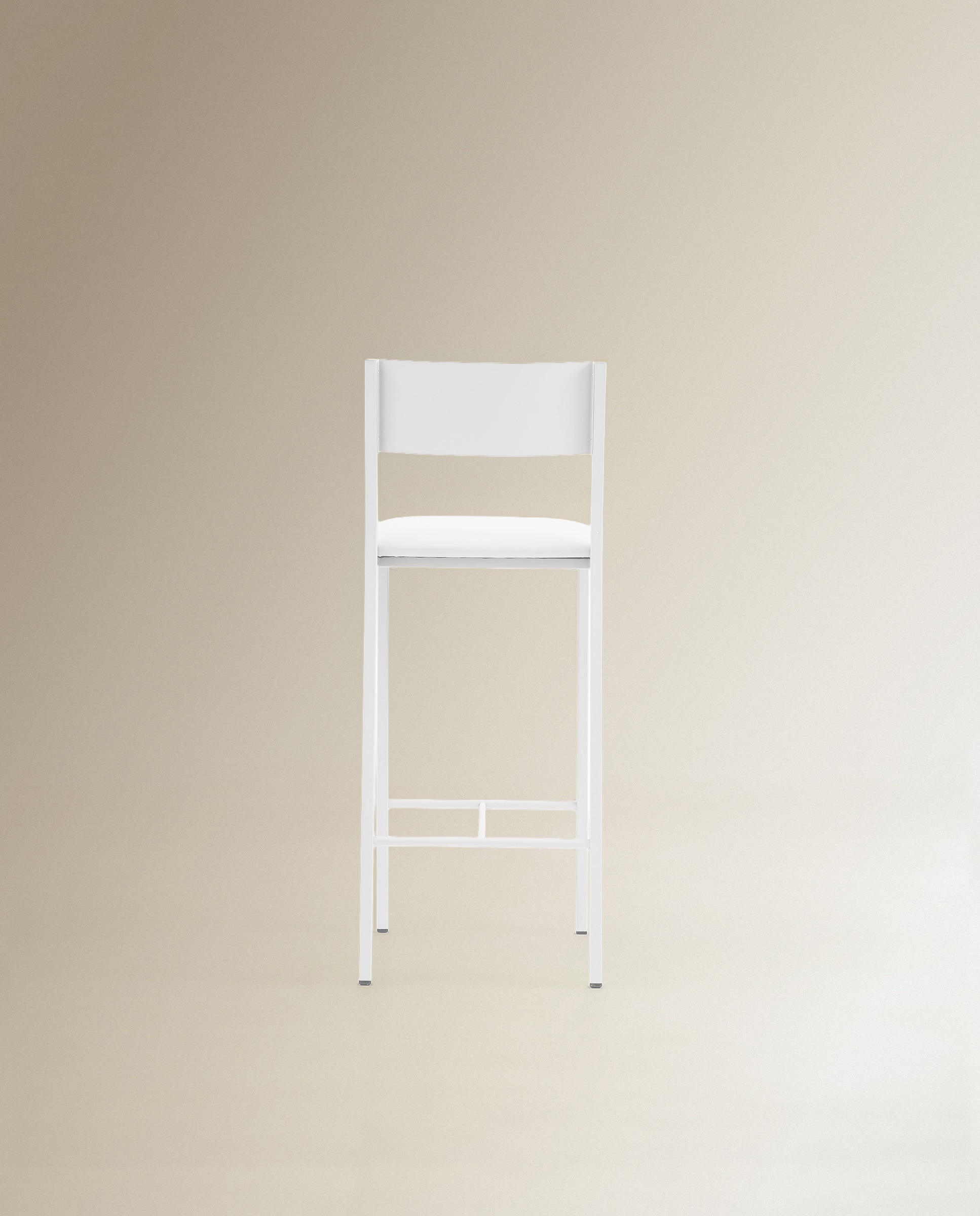 Taburete Metalico Vania - Blanco Blanco-5
