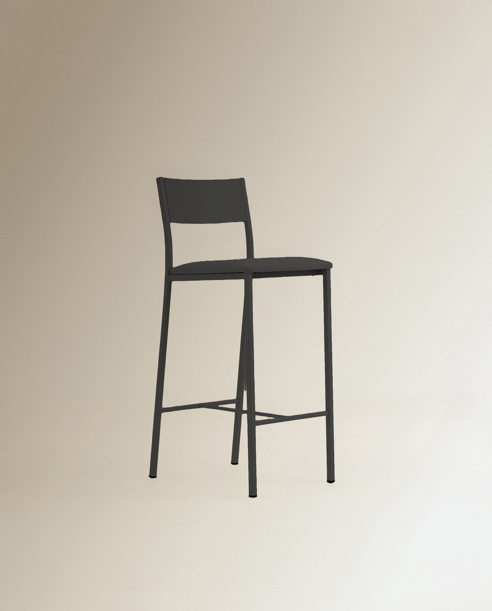 Taburete Metalico Vania - Negro Negro-2