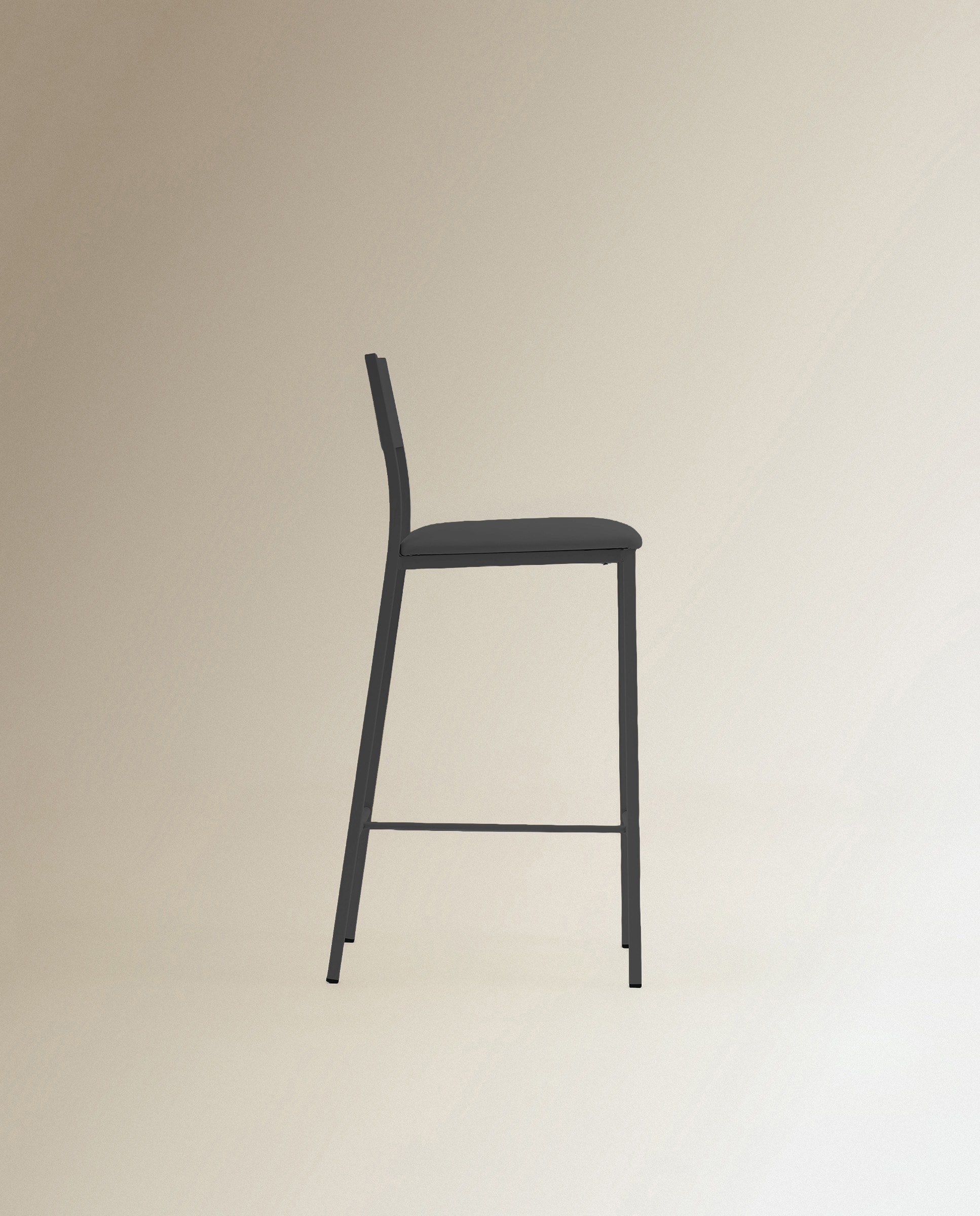 Taburete Metalico Vania - Negro Negro-4