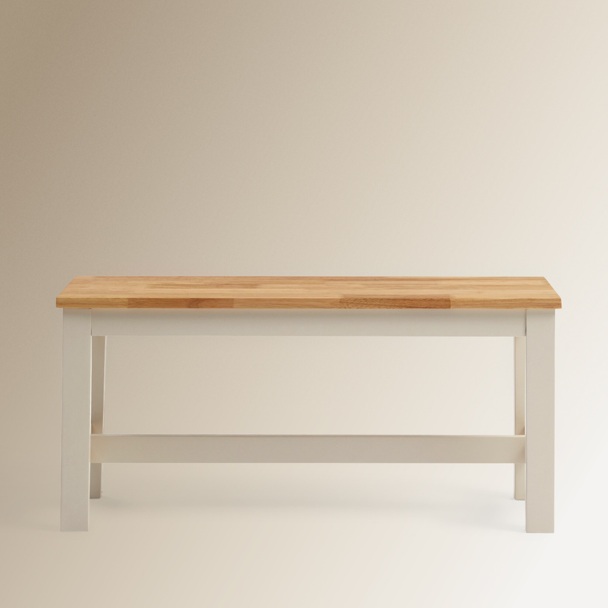 Banco de Hévea Dover Branco / Natural-3