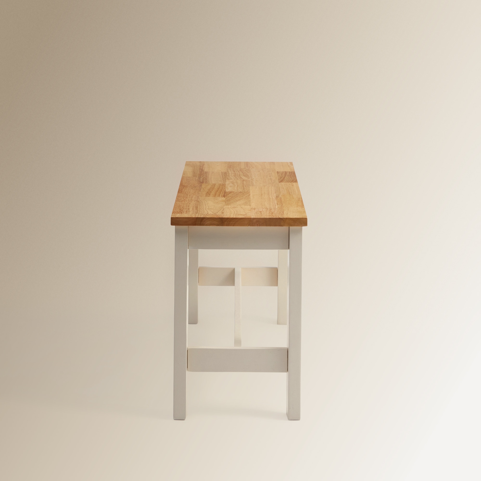 Banco de Hévea Dover Branco / Natural-4