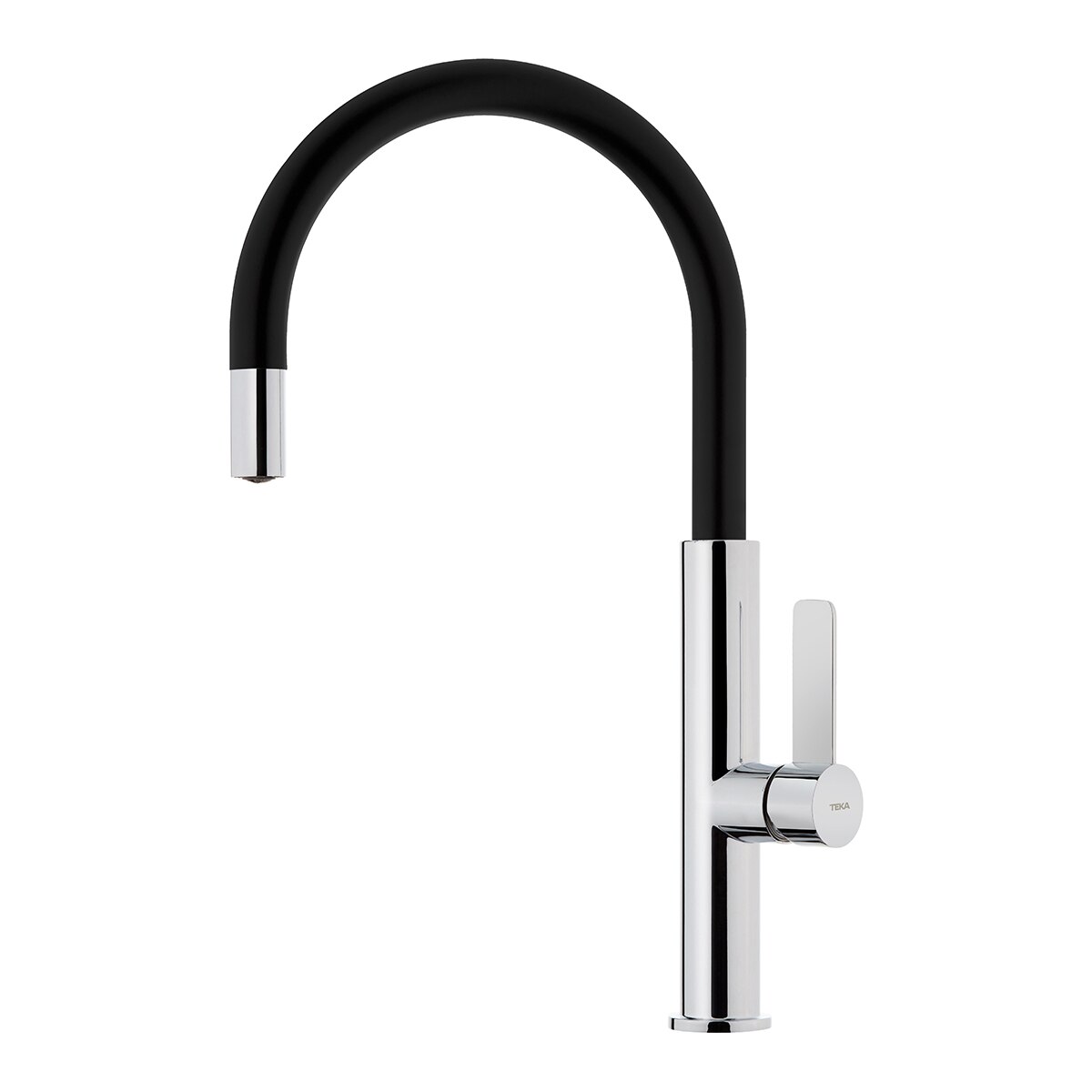 Grifo de cocina monomando con caño alto giratorio Top Fot 995 Teka - Cromo / Negro Cromo / Negro-1