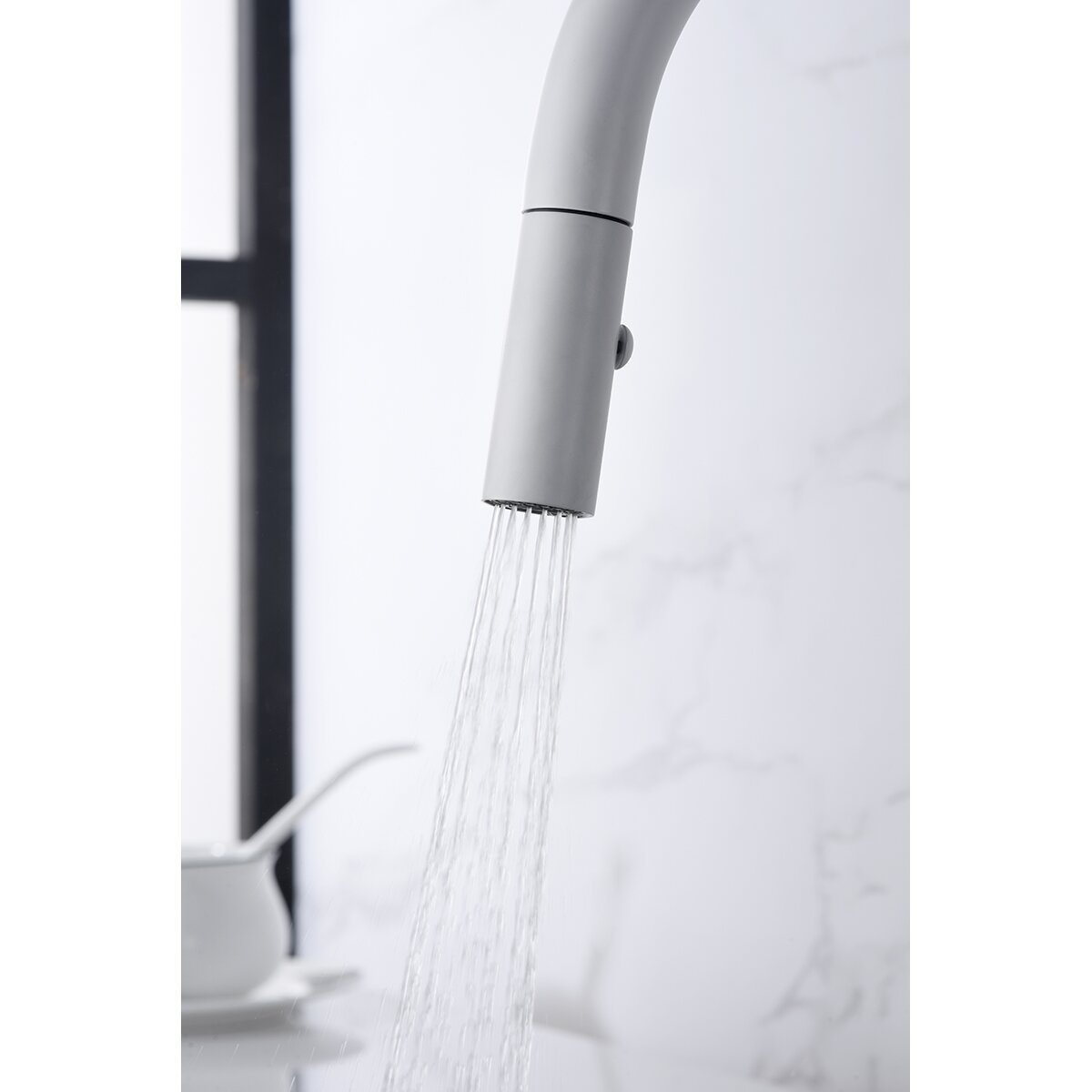Grifo de cocina monomando Samoa Imex - Blanco mate Blanco mate-3