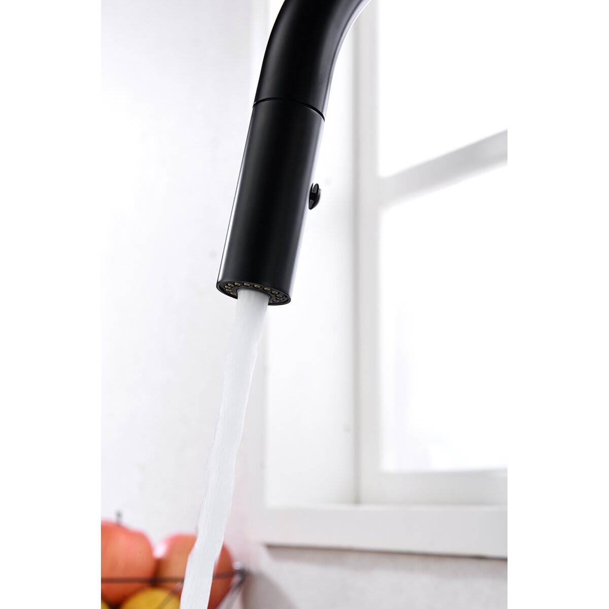 Grifo de cocina monomando Samoa Imex - Negro mate Negro mate-3