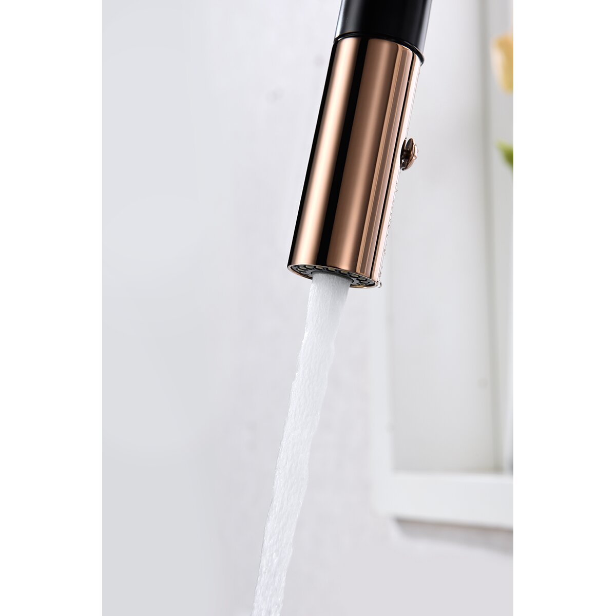 Grifo de cocina monomando Samoa Imex - Negro / Oro Rosa Negro / Oro Rosa-3