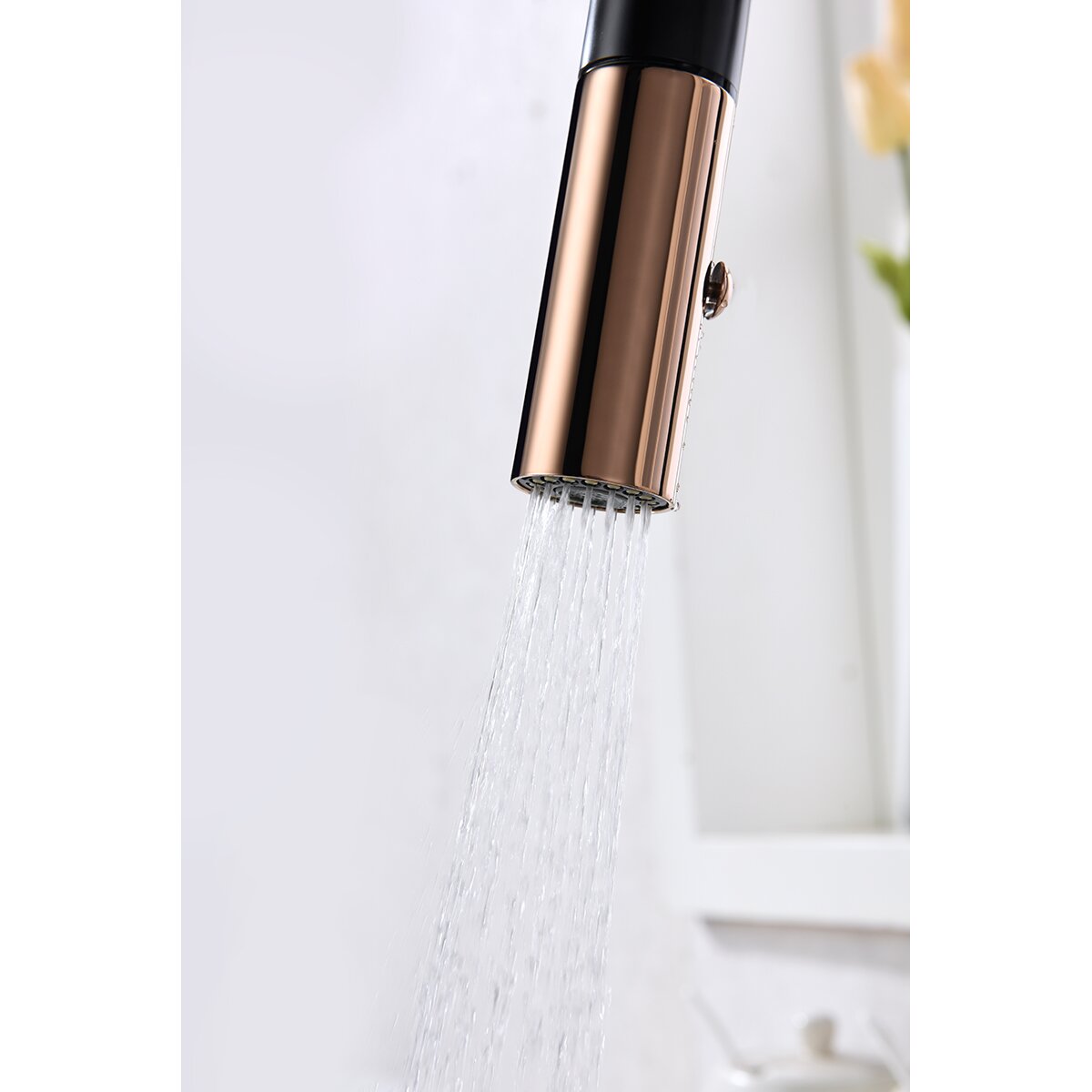 Grifo de cocina monomando Samoa Imex - Negro / Oro Rosa Negro / Oro Rosa-4
