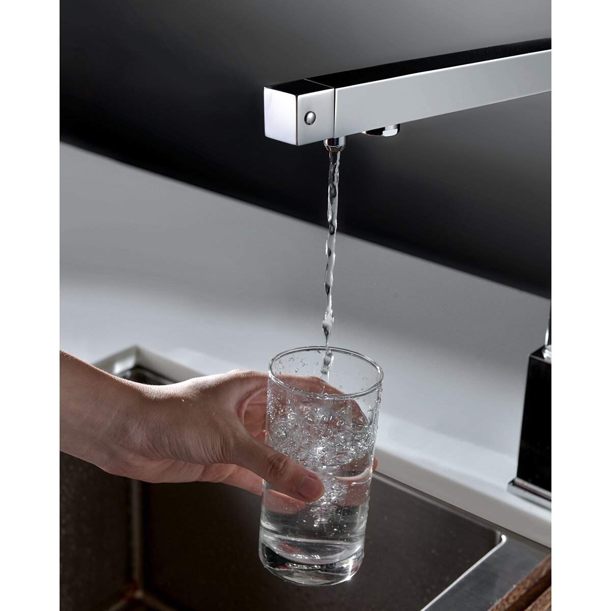 Imagen 3 de Grifo de cocina monomando con función ósmosis Capri Imex - Cromo Cromo