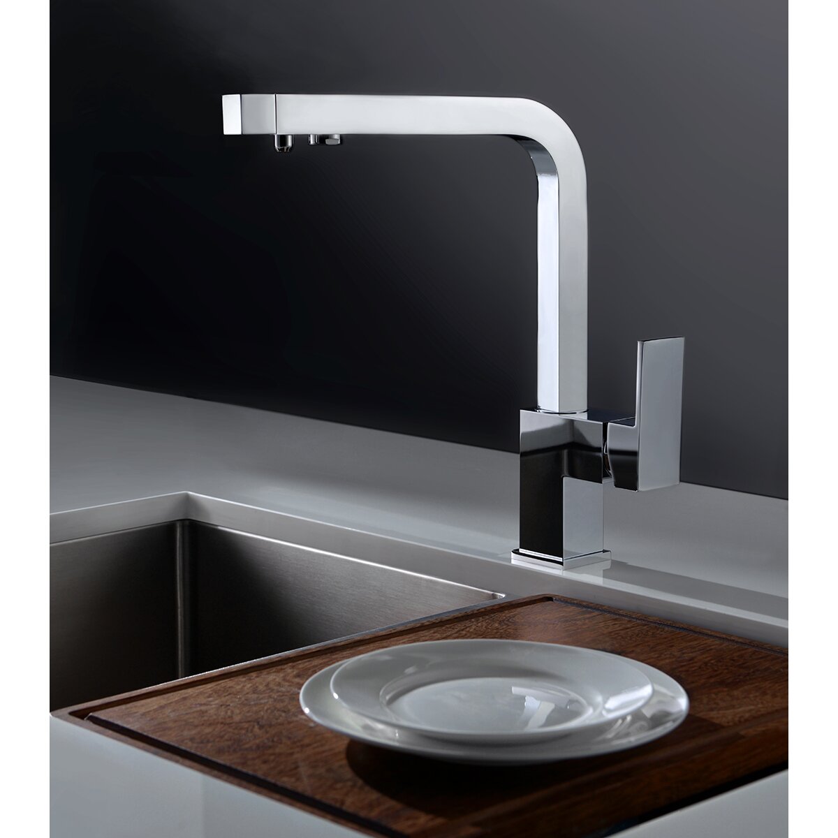 Imagen 4 de Grifo de cocina monomando con función ósmosis Capri Imex - Cromo Cromo
