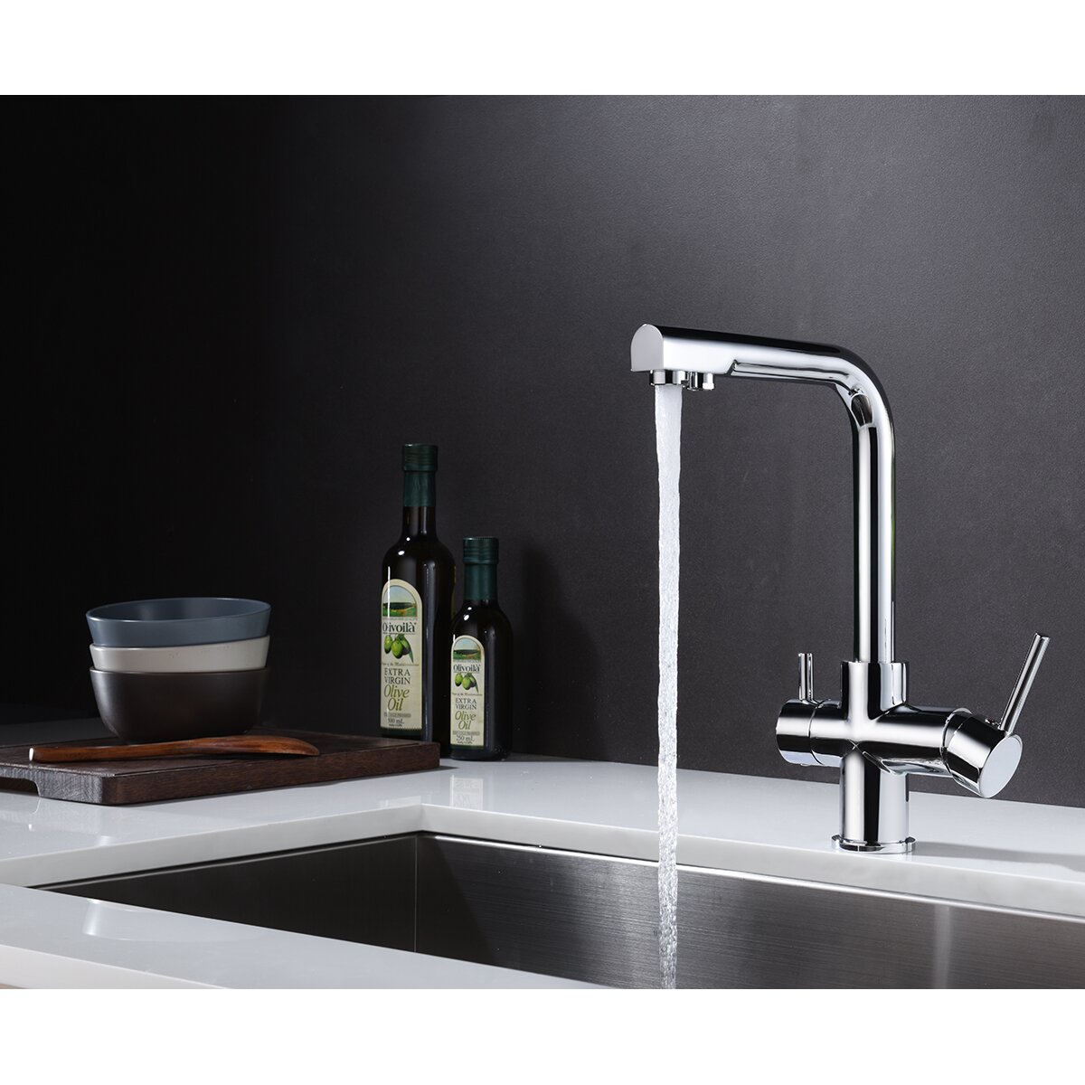 Grifo de cocina monomando con sistema ósmosis Marsella Imex - Cromo Cromo-3