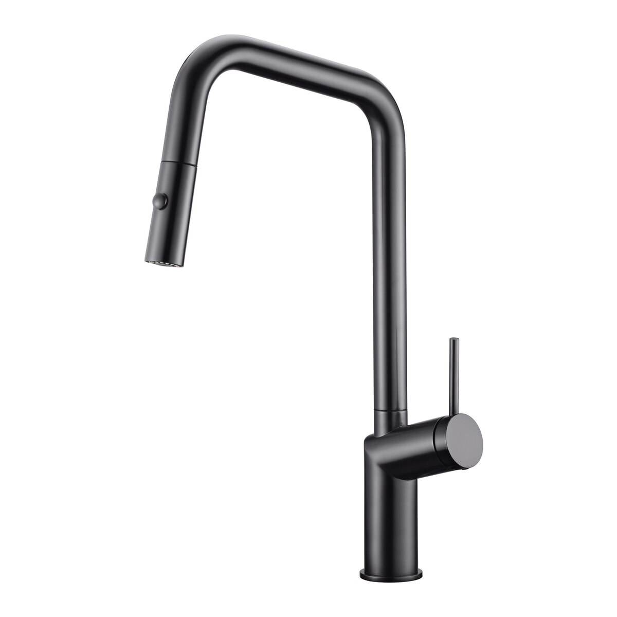 Grifo de cocina monomando con caño extraíble Bonn Imex - Negro mate Negro mate-1