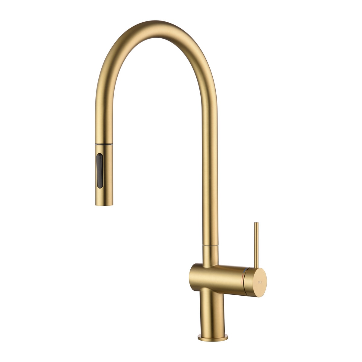 Grifo de cocina monomando con caño extraíble Berna Imex - Oro cepillado Oro cepillado-1
