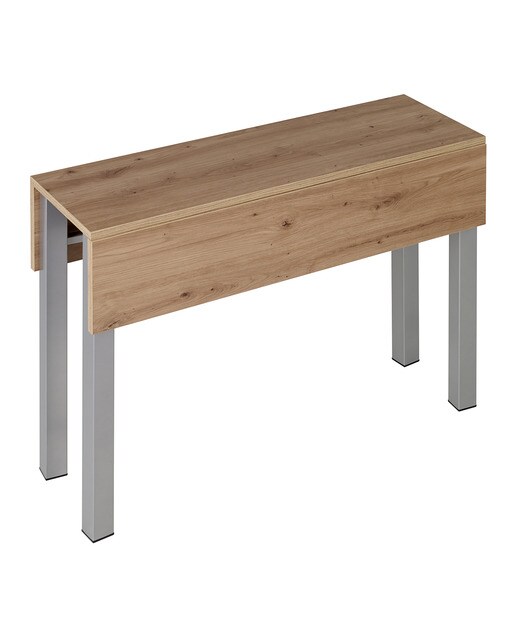 Mesa extensible laminada Scotland - Aluminio / Roble artesano Aluminio / Roble artesano-2